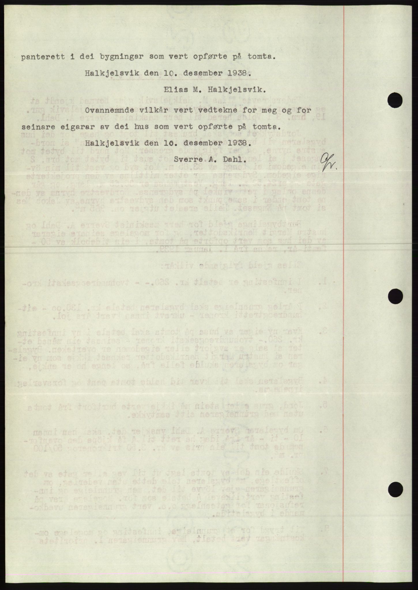 Søre Sunnmøre sorenskriveri, AV/SAT-A-4122/1/2/2C/L0067: Mortgage book no. 61, 1938-1939, Diary no: : 1816/1938