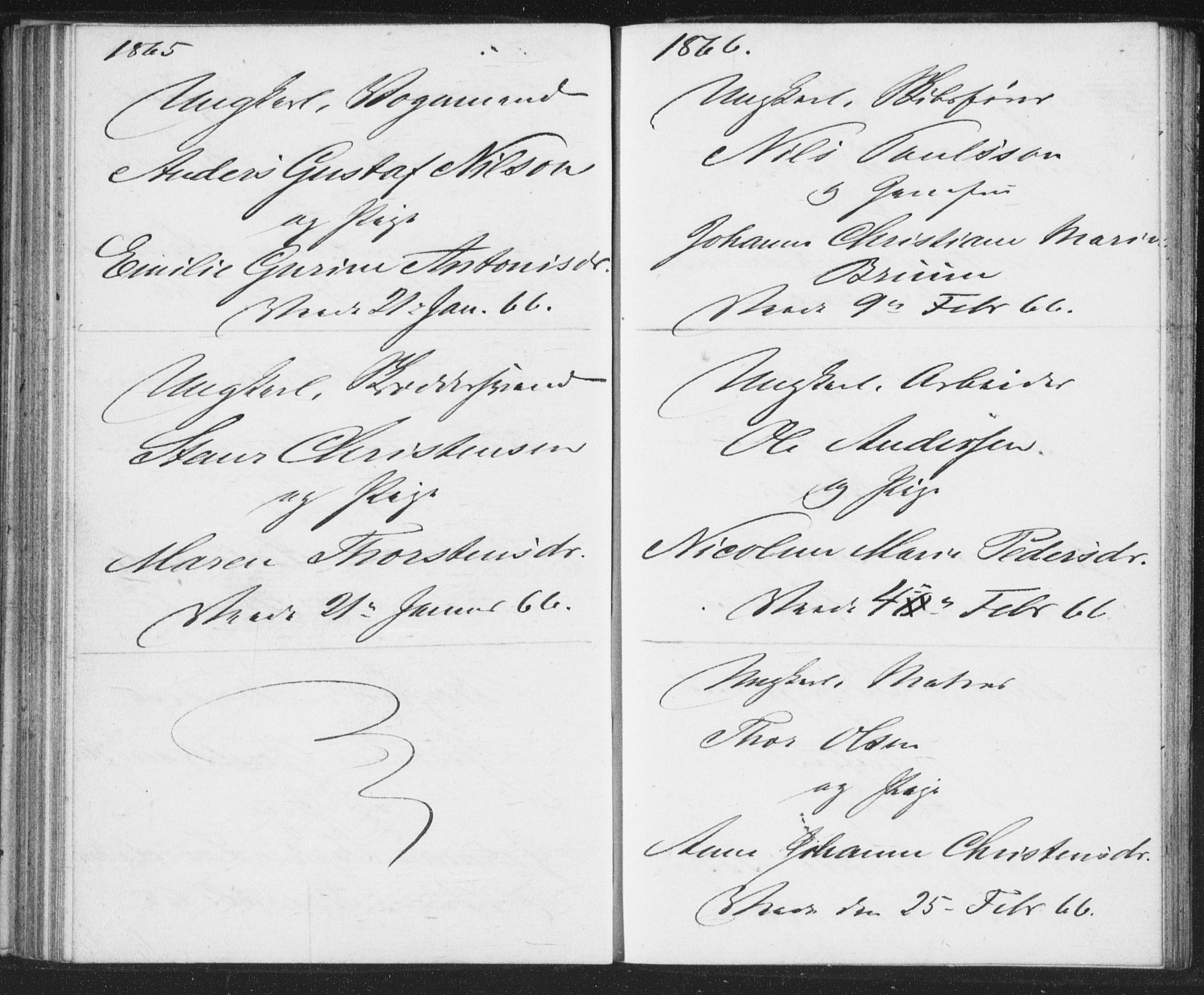 Bragernes kirkebøker, AV/SAKO-A-6/H/Ha/L0004: Banns register no. 4, 1860-1866