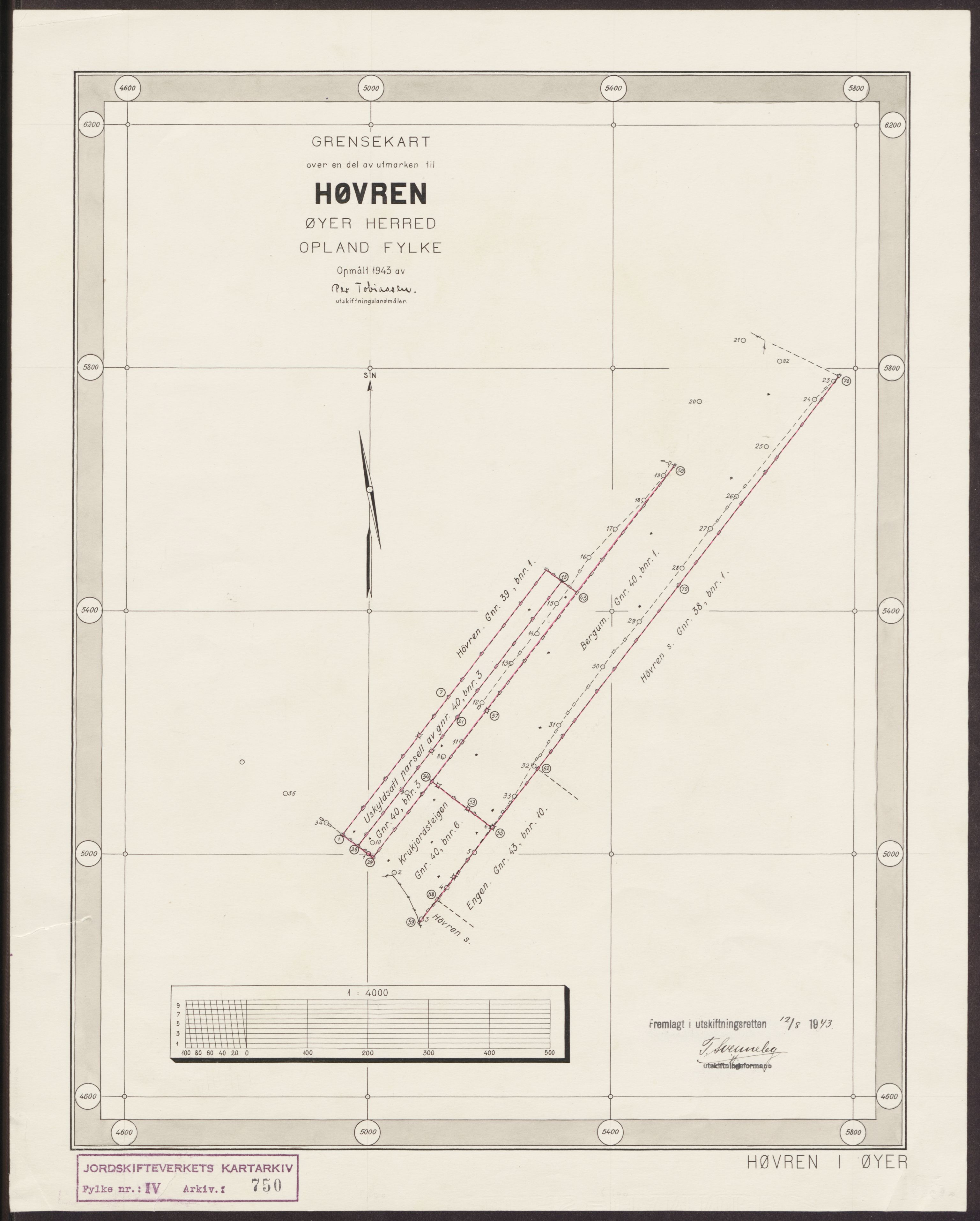 Jordskifteverkets kartarkiv, AV/RA-S-3929/T, 1859-1988, p. 962