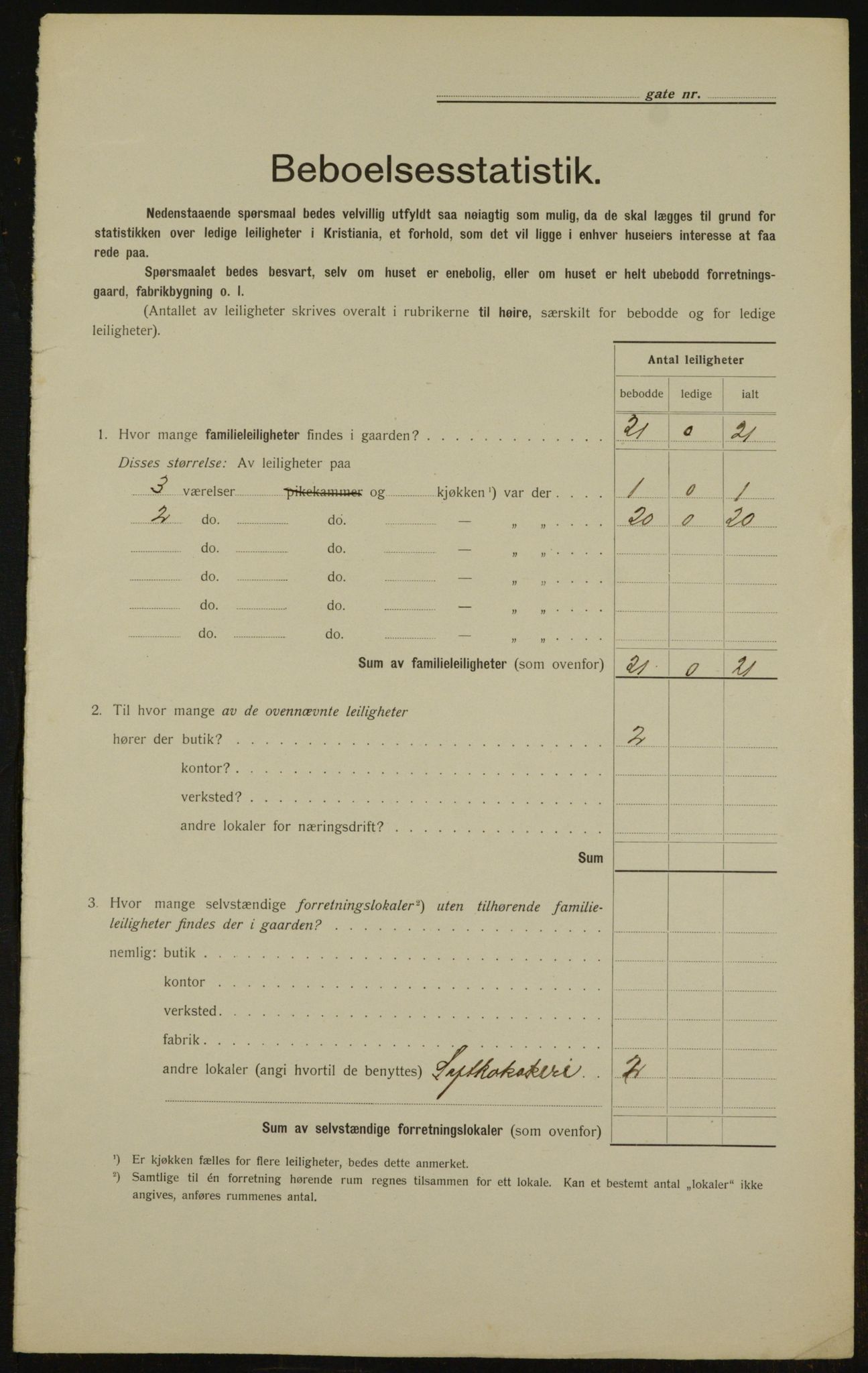 OBA, Municipal Census 1912 for Kristiania, 1912, p. 21645