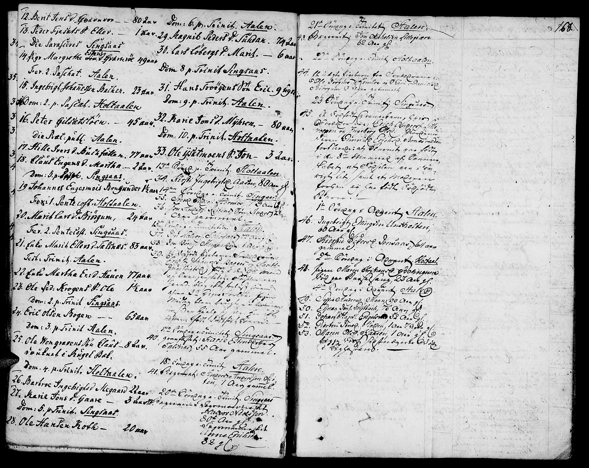 Ministerialprotokoller, klokkerbøker og fødselsregistre - Sør-Trøndelag, SAT/A-1456/685/L0953: Parish register (official) no. 685A02, 1805-1816, p. 168