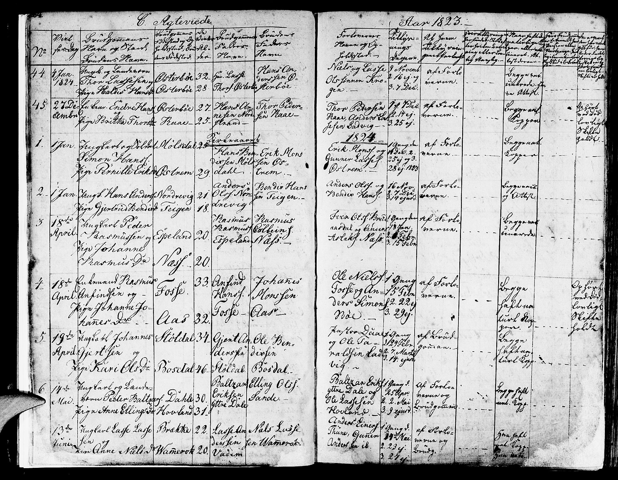 Lavik sokneprestembete, AV/SAB-A-80901: Parish register (official) no. A 2II, 1821-1842, p. 364