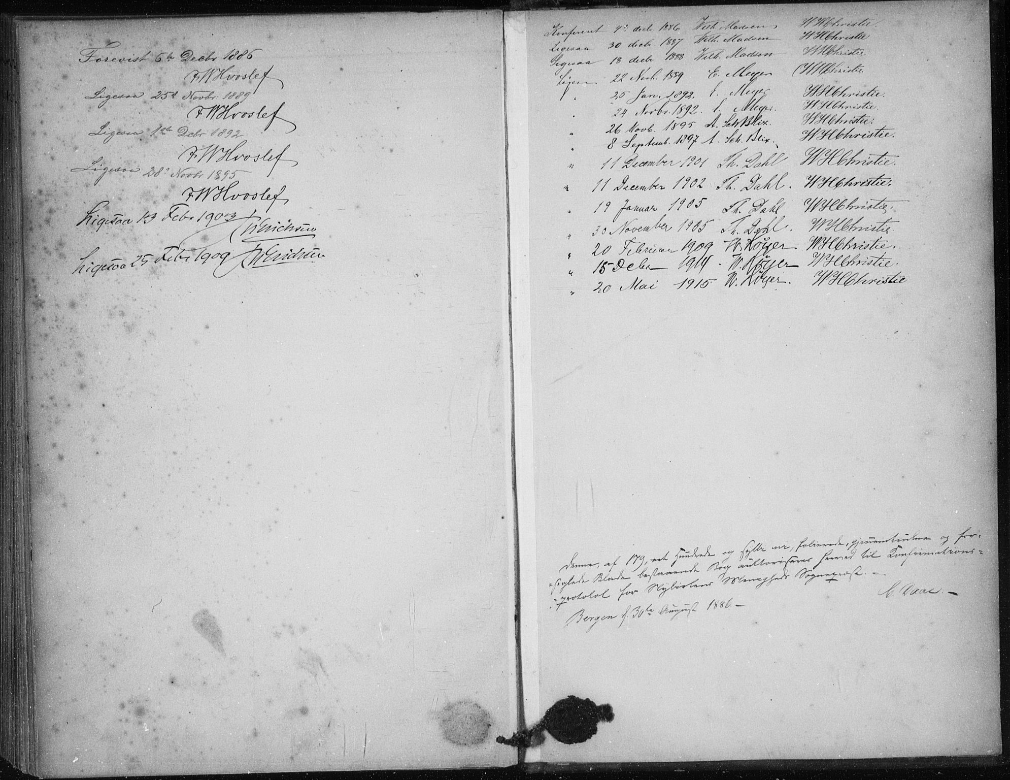 Nykirken Sokneprestembete, AV/SAB-A-77101/H/Haa/L0027: Parish register (official) no. C 6, 1886-1913