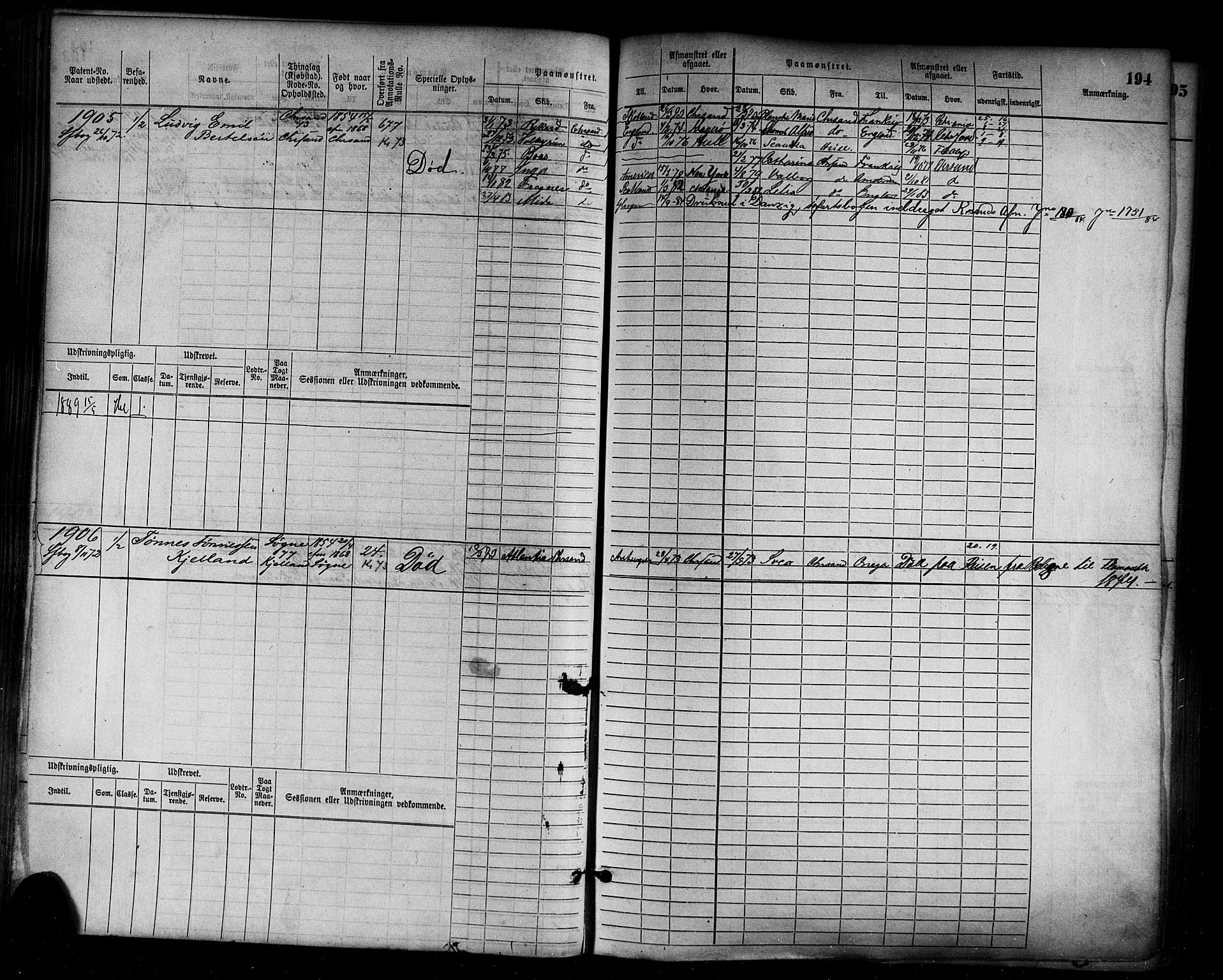 Kristiansand mønstringskrets, AV/SAK-2031-0015/F/Fb/L0005: Hovedrulle nr 1521-2283, I-12, 1868-1915, p. 203