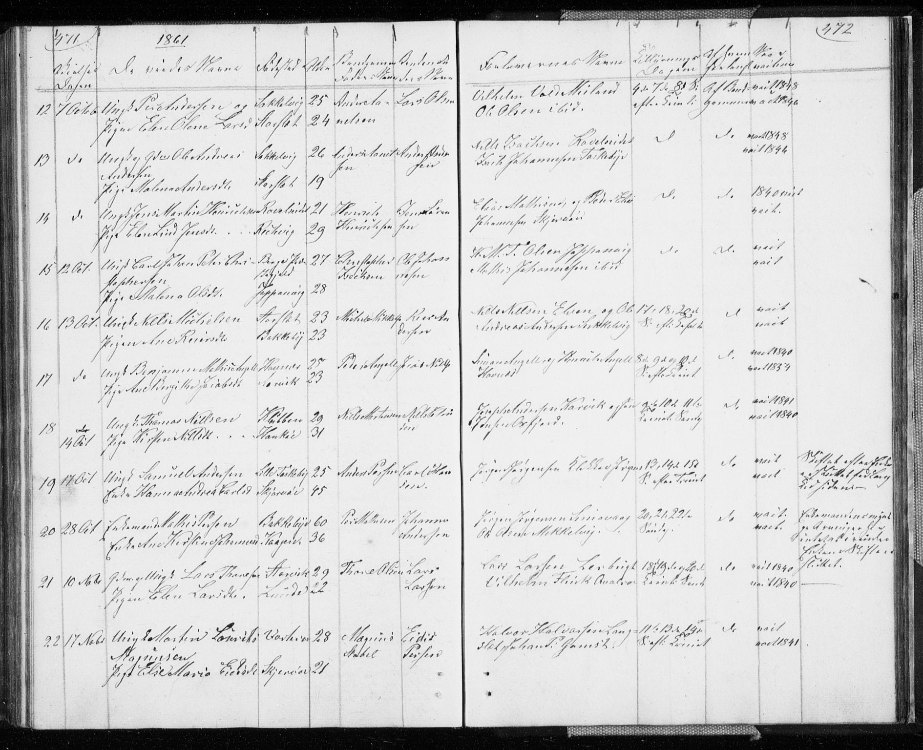 Skjervøy sokneprestkontor, SATØ/S-1300/H/Ha/Hab/L0003klokker: Parish register (copy) no. 3, 1849-1861, p. 471-472