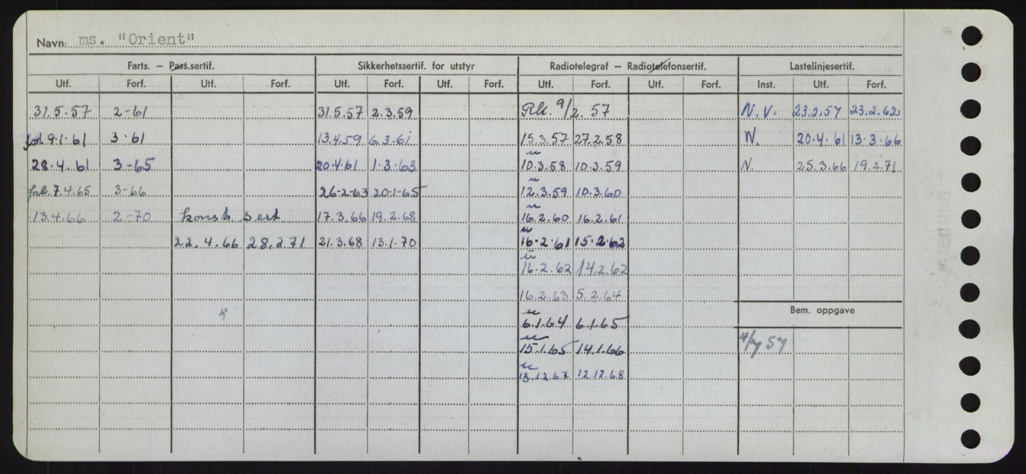 Sjøfartsdirektoratet med forløpere, Skipsmålingen, RA/S-1627/H/Hd/L0028: Fartøy, O, p. 324