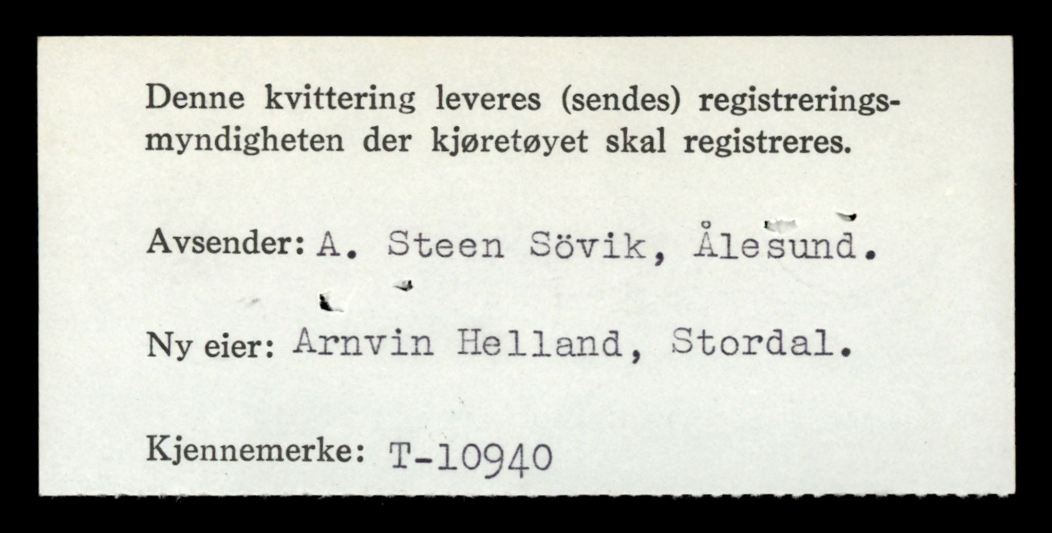 Møre og Romsdal vegkontor - Ålesund trafikkstasjon, AV/SAT-A-4099/F/Fe/L0025: Registreringskort for kjøretøy T 10931 - T 11045, 1927-1998, p. 250