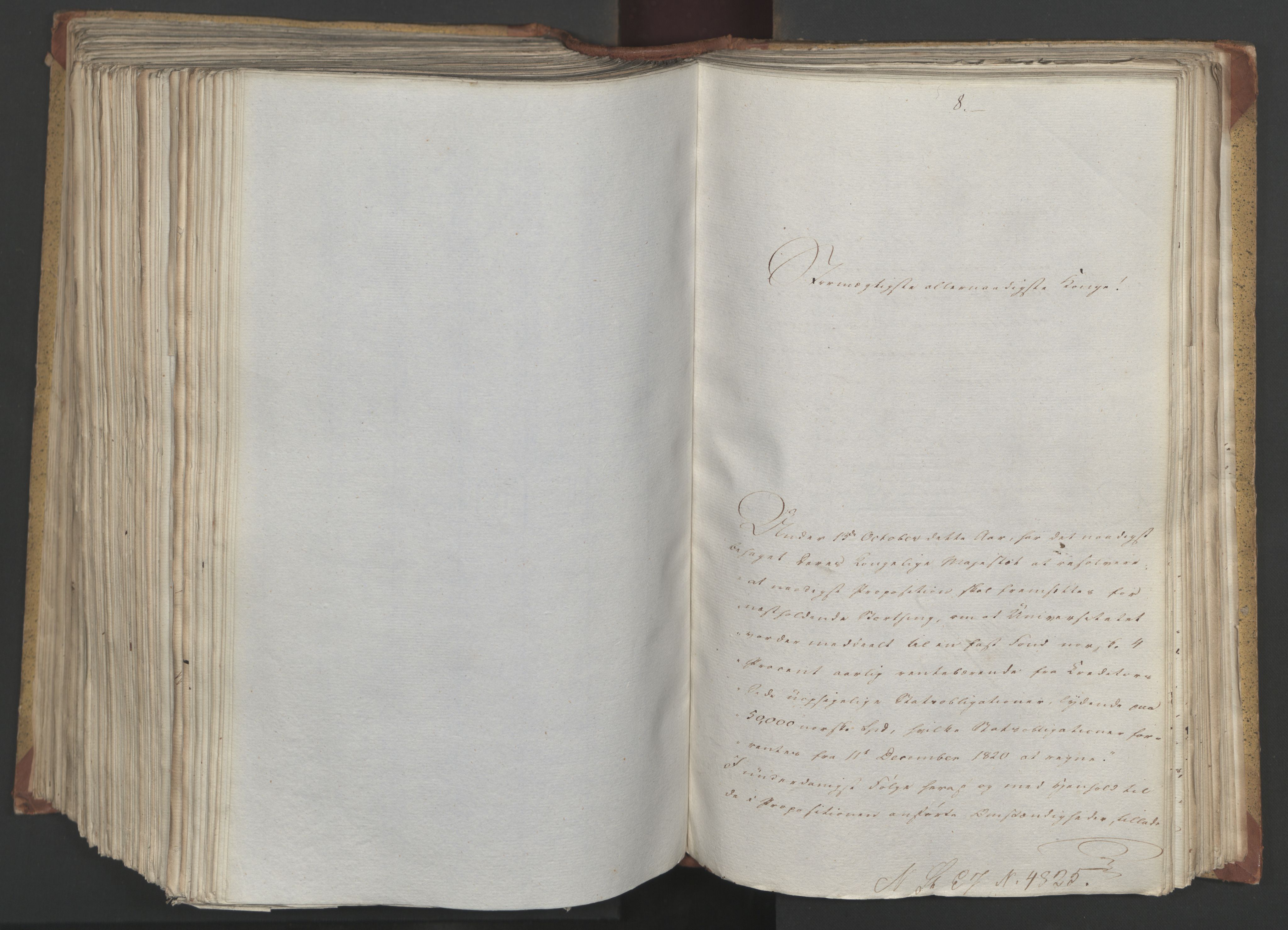Statsrådsavdelingen i Stockholm, AV/RA-S-1003/D/Da/L0024: Regjeringsinnstillinger nr. 4663-4873, 1820, p. 459