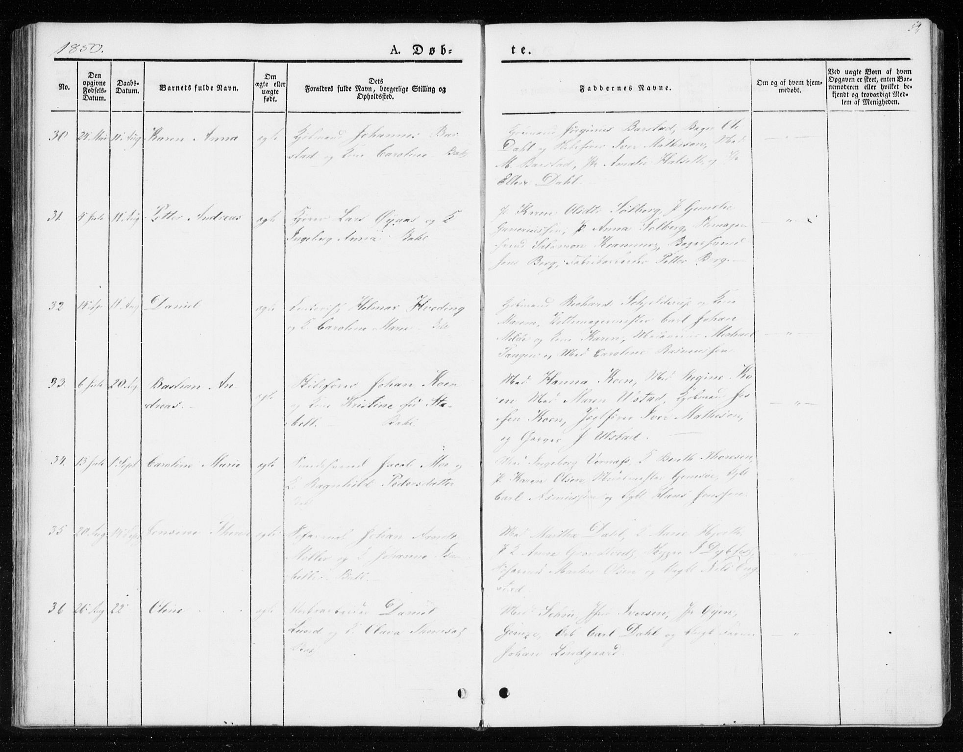 Ministerialprotokoller, klokkerbøker og fødselsregistre - Sør-Trøndelag, AV/SAT-A-1456/604/L0183: Parish register (official) no. 604A04, 1841-1850, p. 54