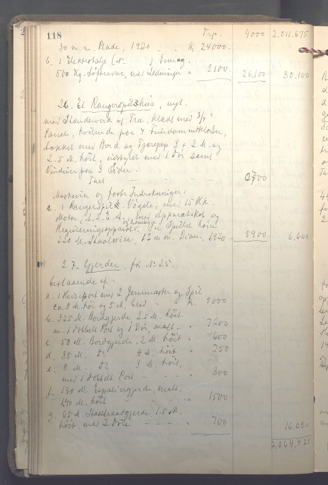 Lensmennene i Aker, OBA/A-10133/F/Fb/L0002: Branntakstprotokoll, 1922-1929, p. 118
