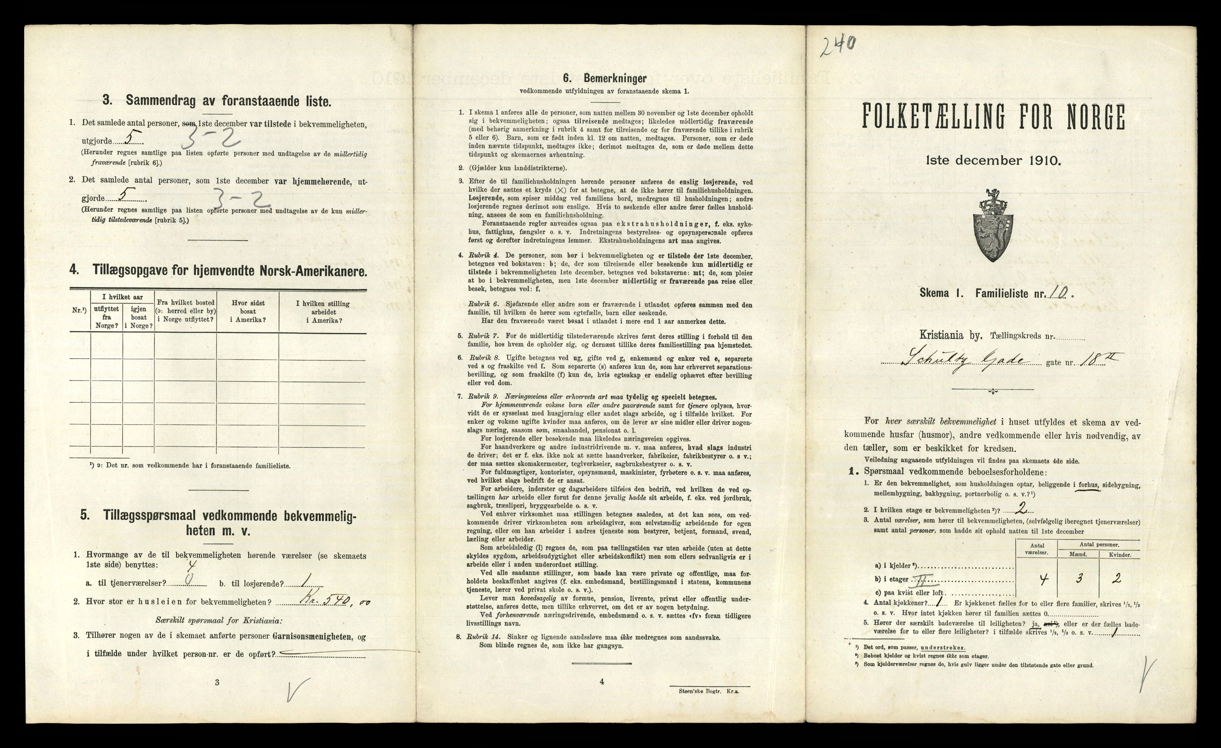 RA, 1910 census for Kristiania, 1910, p. 86663