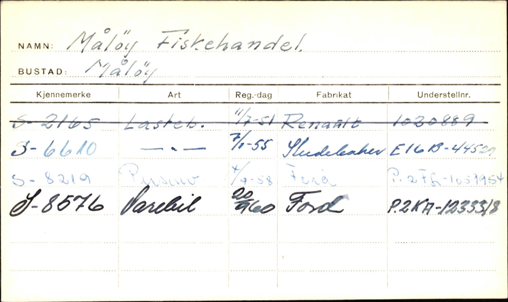 Statens vegvesen, Sogn og Fjordane vegkontor, AV/SAB-A-5301/4/F/L0001D: Eigarregister Fjordane til 1.6.1961, 1930-1961, p. 793