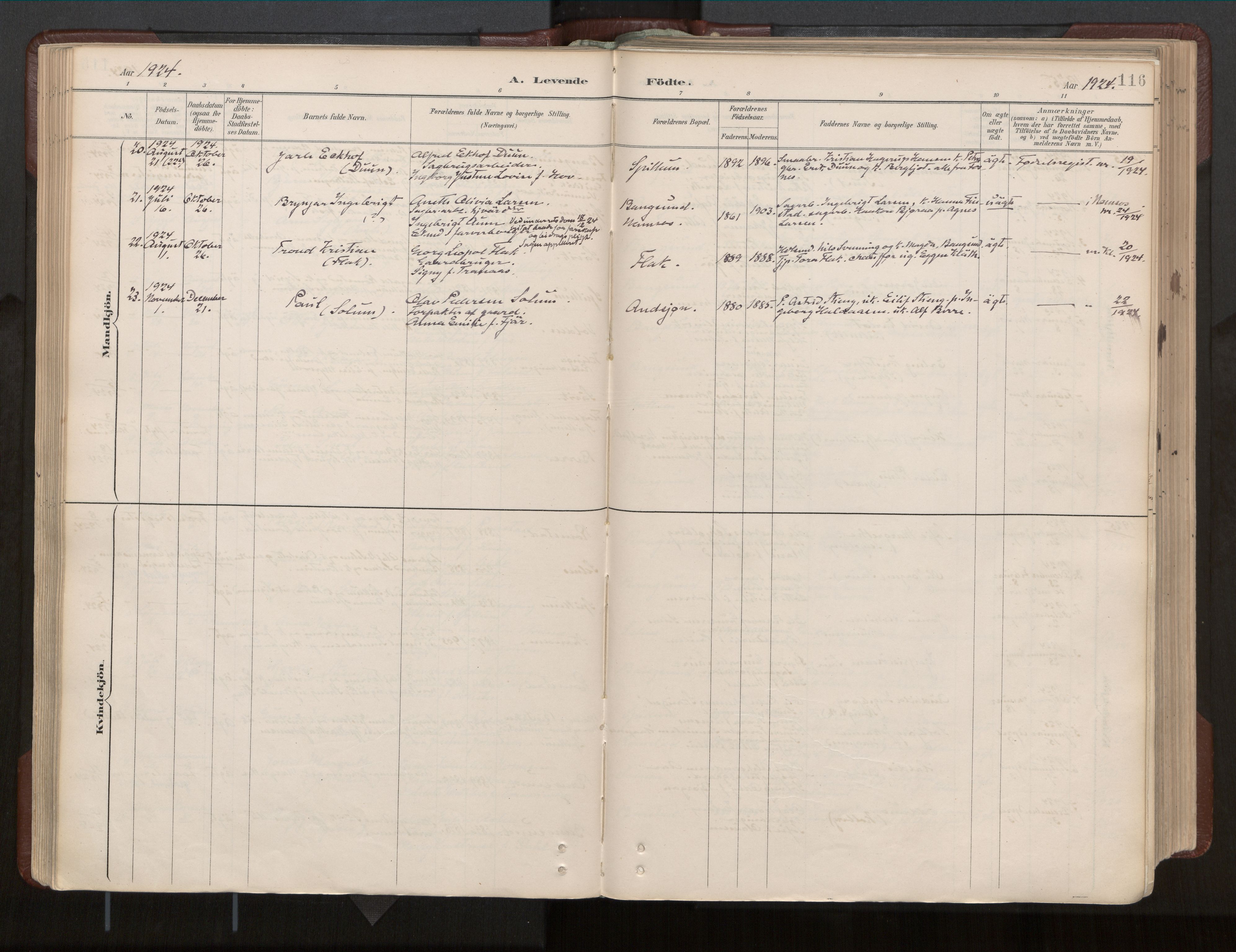 Ministerialprotokoller, klokkerbøker og fødselsregistre - Nord-Trøndelag, AV/SAT-A-1458/770/L0589: Parish register (official) no. 770A03, 1887-1929, p. 116