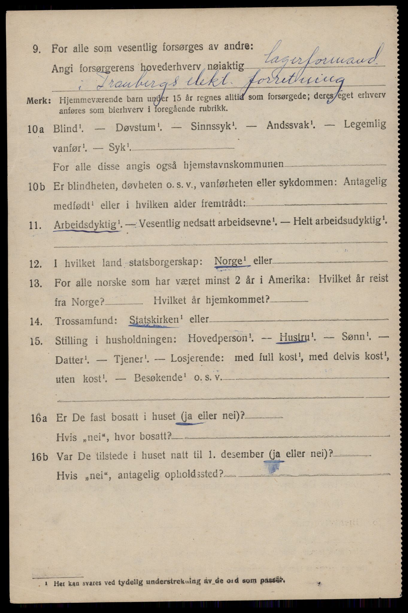 SAST, 1920 census for Hetland, 1920, p. 20882