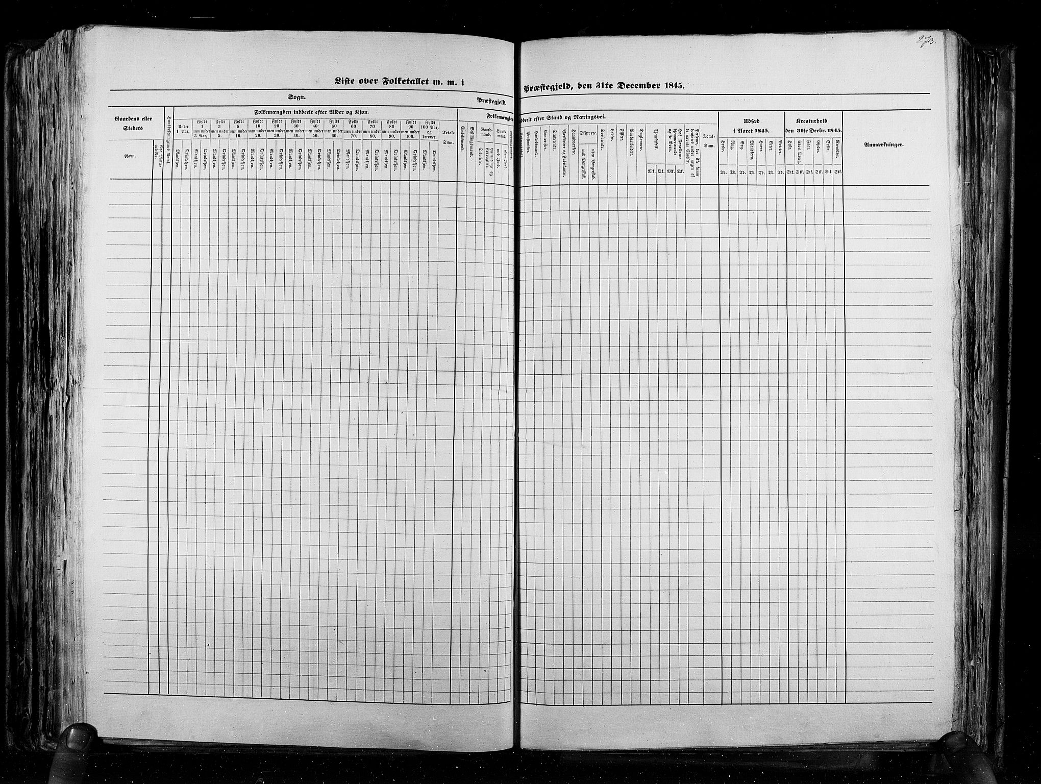 RA, Census 1845, vol. 5: Bratsberg amt og Nedenes og Råbyggelaget amt, 1845, p. 273