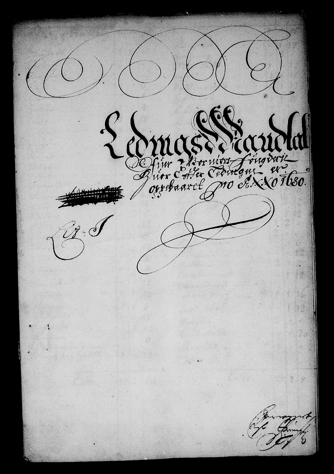 Rentekammeret inntil 1814, Reviderte regnskaper, Stiftamtstueregnskaper, Trondheim stiftamt og Nordland amt, AV/RA-EA-6044/R/Rf/L0061: Trondheim stiftamt, 1680