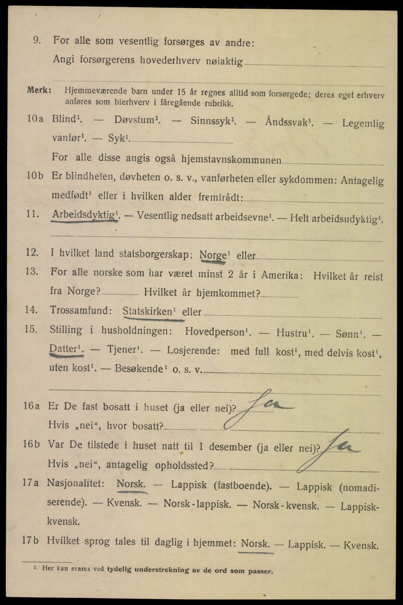 SAT, 1920 census for Bodø, 1920, p. 7766