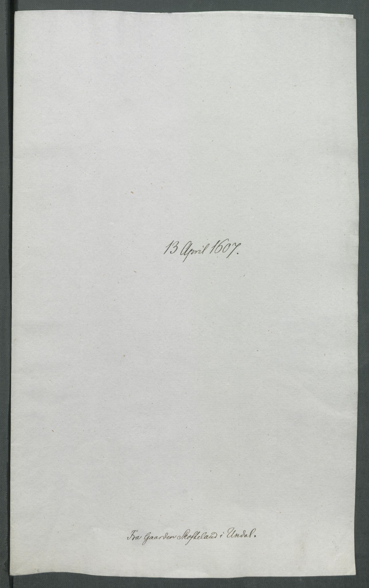 Riksarkivets diplomsamling, AV/RA-EA-5965/F02/L0116: Dokumenter, 1607, p. 11