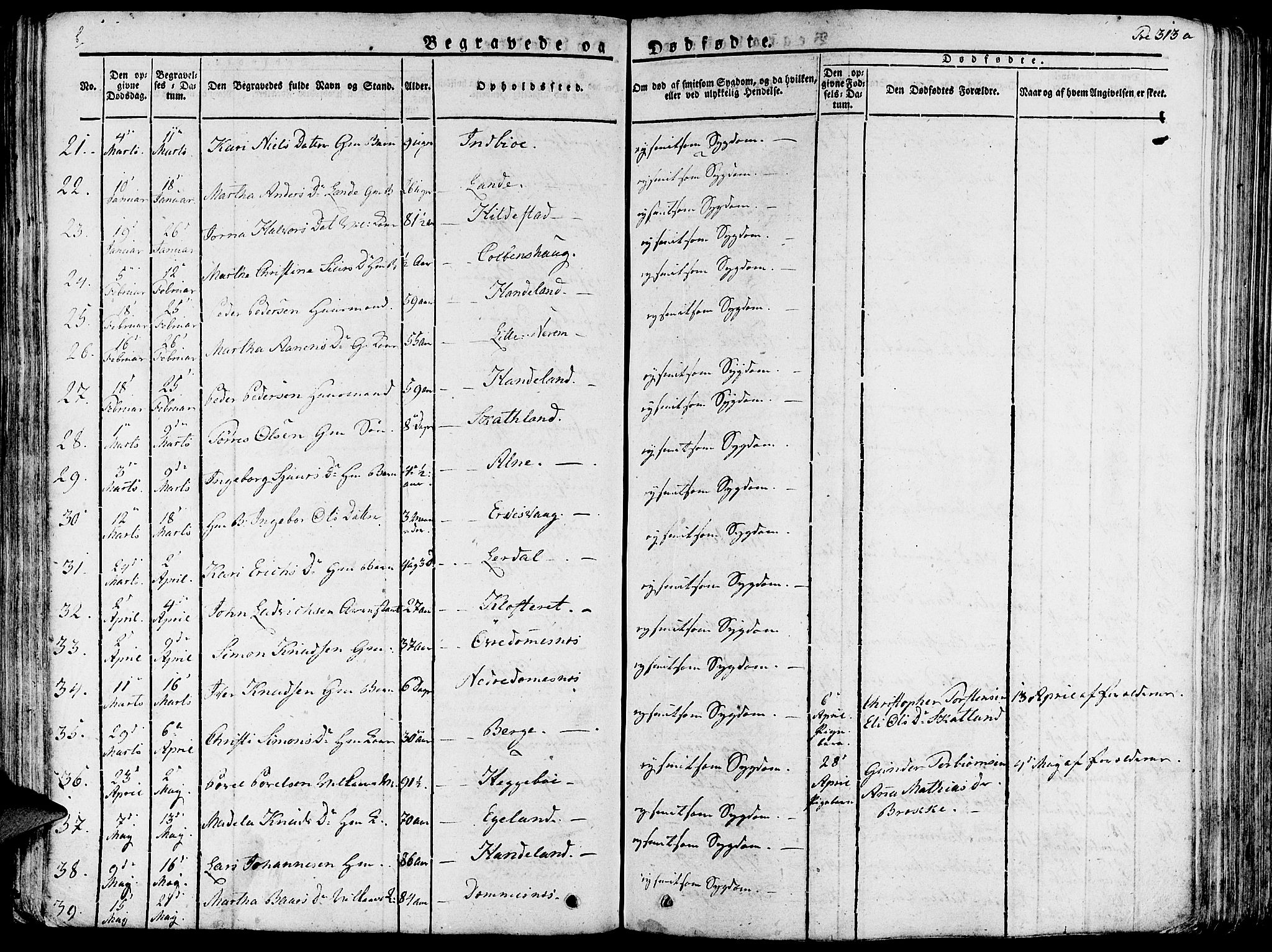 Fjelberg sokneprestembete, AV/SAB-A-75201/H/Haa: Parish register (official) no. A 5, 1822-1834, p. 313