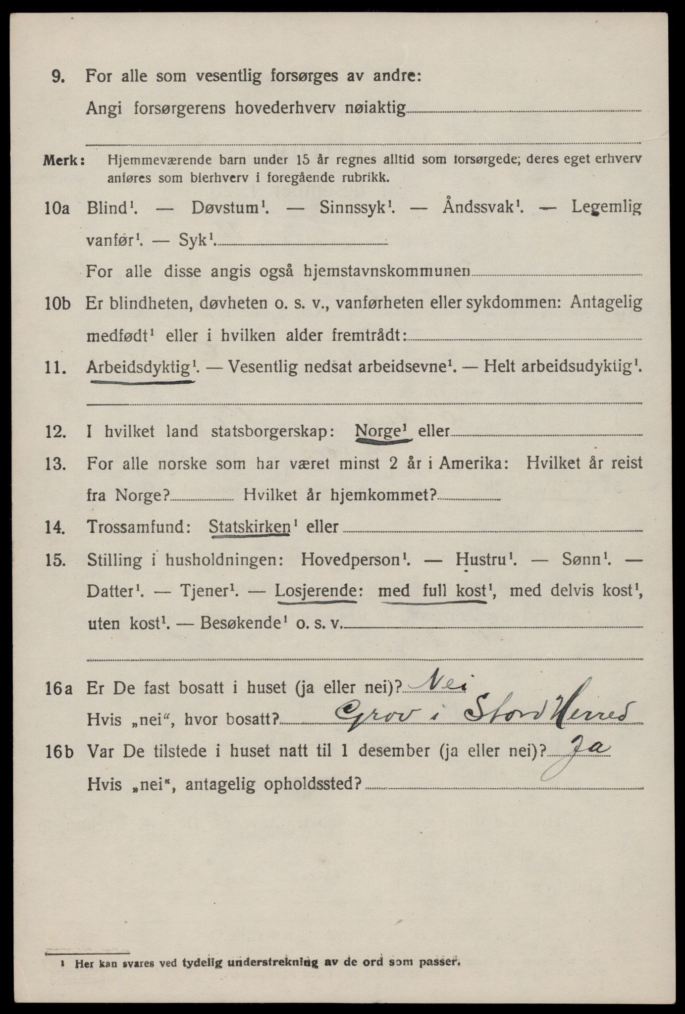 SAST, 1920 census for Hjelmeland, 1920, p. 3128