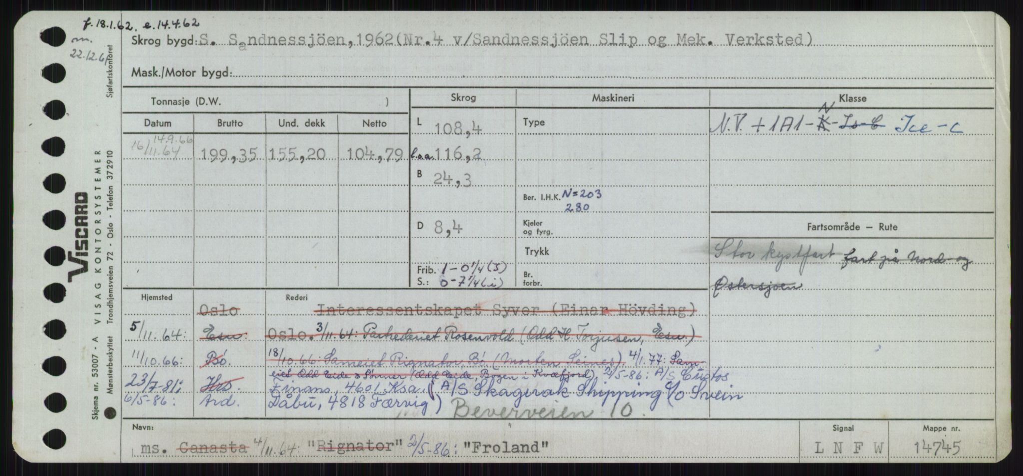 Sjøfartsdirektoratet med forløpere, Skipsmålingen, AV/RA-S-1627/H/Ha/L0002/0001: Fartøy, Eik-Hill / Fartøy, Eik-F, p. 817