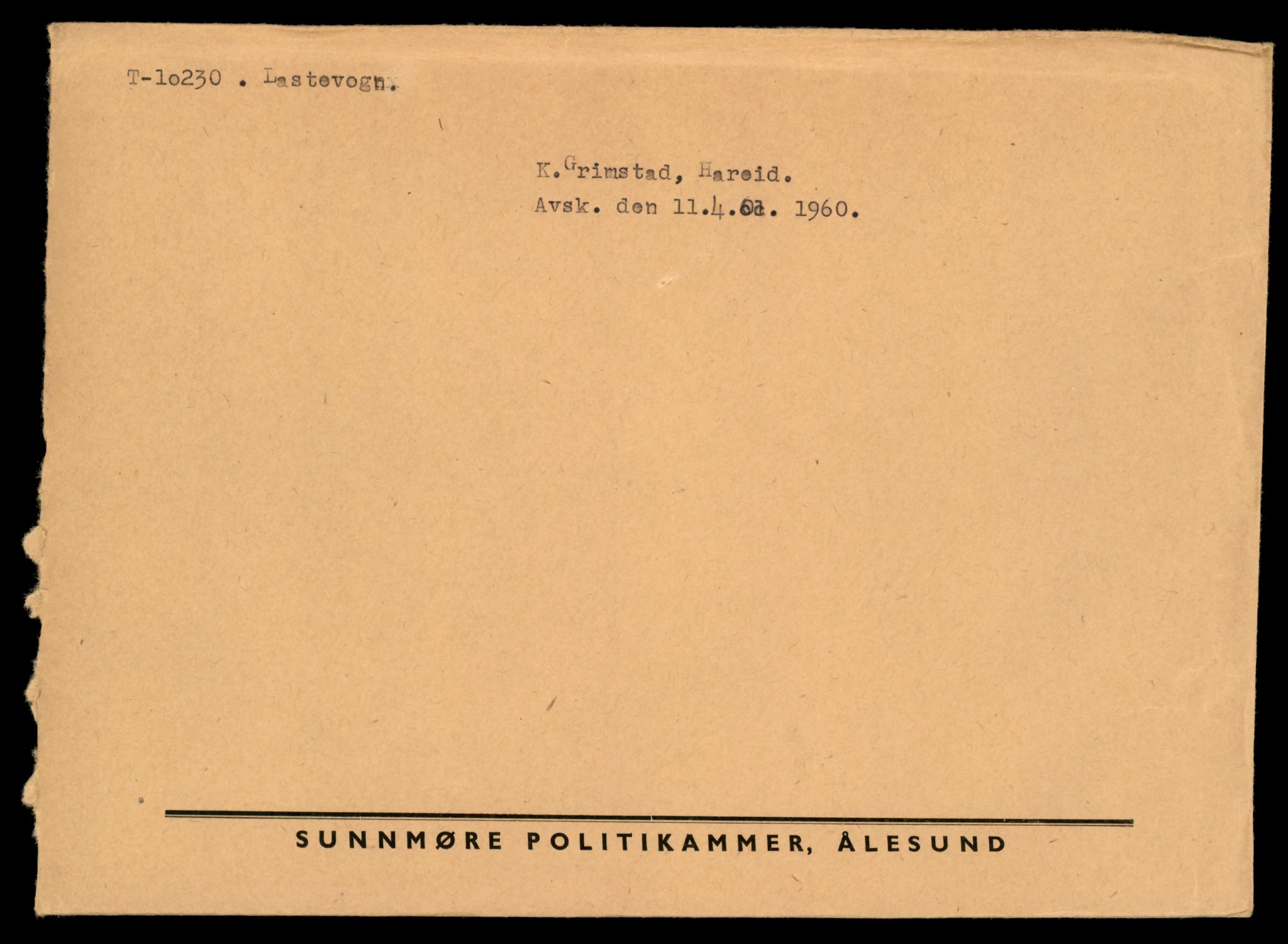 Møre og Romsdal vegkontor - Ålesund trafikkstasjon, SAT/A-4099/F/Fe/L0019: Registreringskort for kjøretøy T 10228 - T 10350, 1927-1998, p. 49