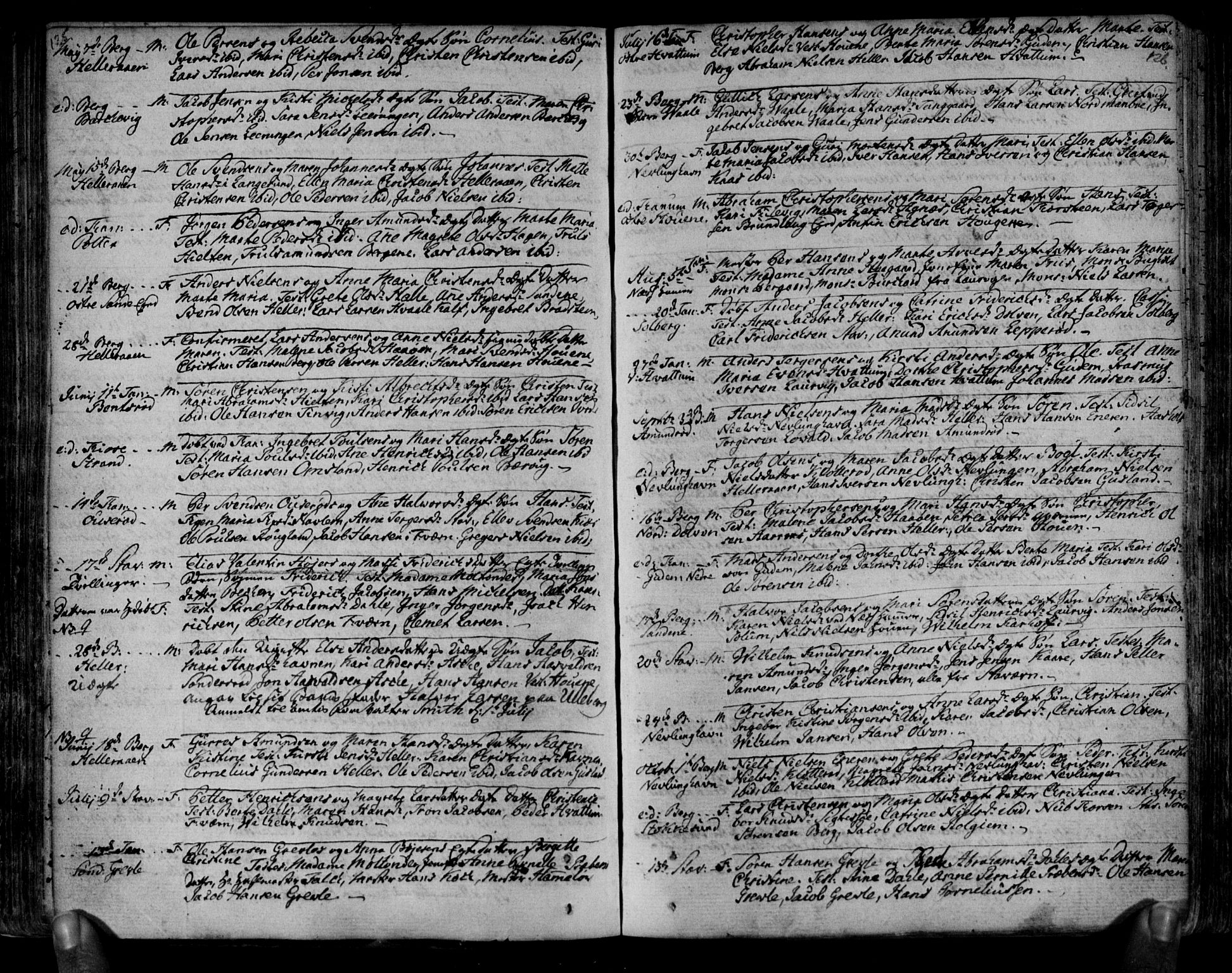 Brunlanes kirkebøker, AV/SAKO-A-342/F/Fa/L0001: Parish register (official) no. I 1, 1766-1801, p. 125-126