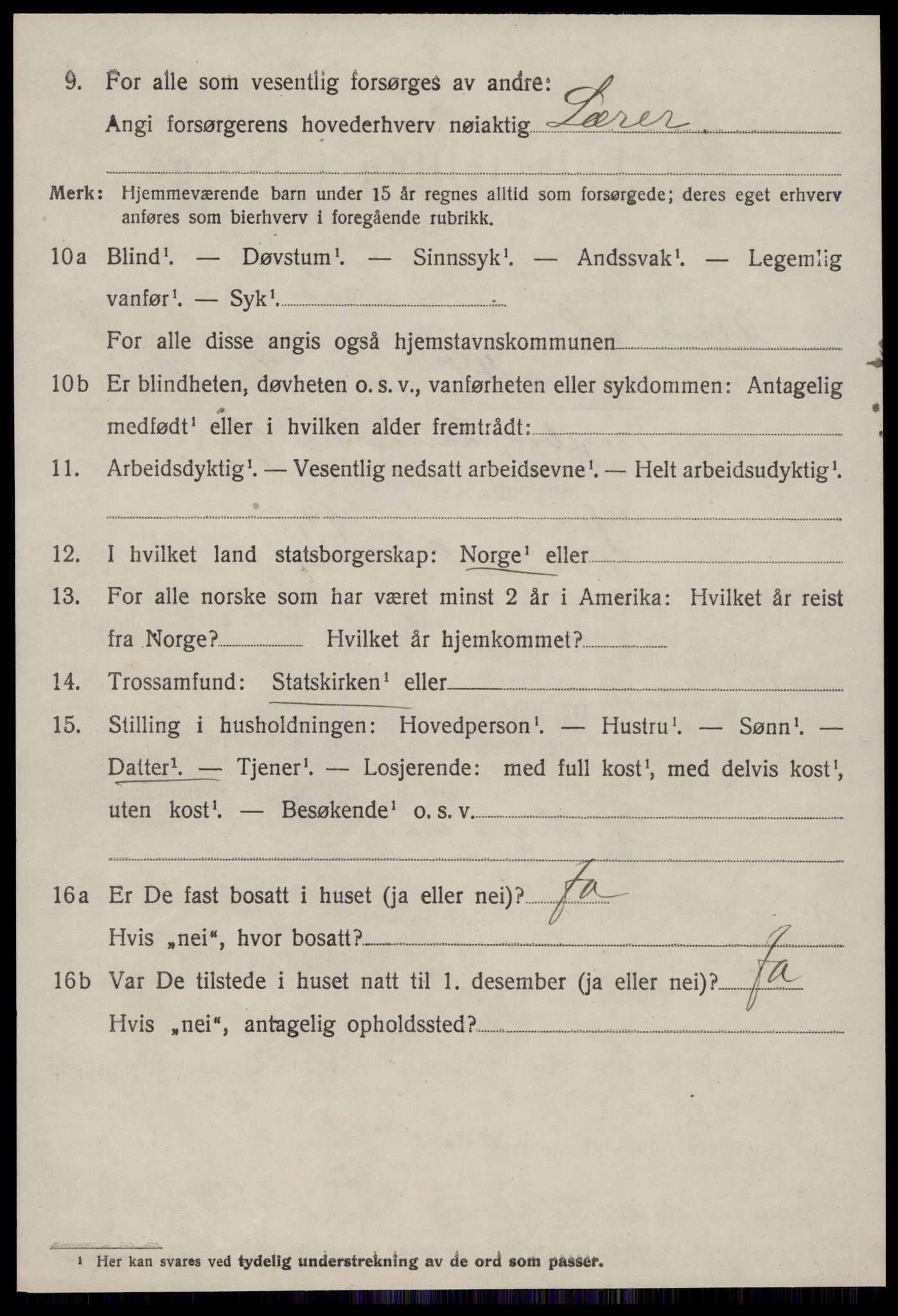 SAT, 1920 census for Rindal, 1920, p. 4527