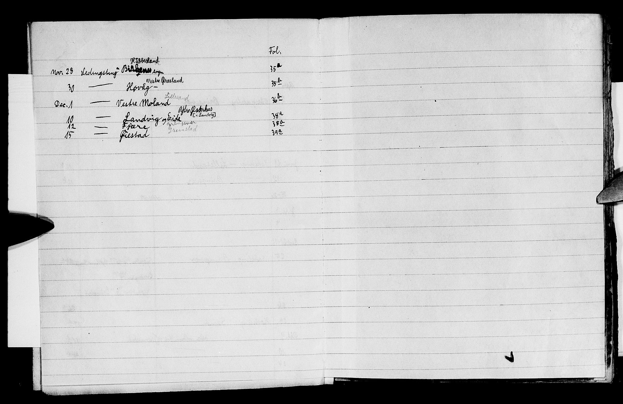 Nedenes sorenskriveri før 1824, SAK/1221-0007/F/Fa/L0002: Tingbok Bringsvær tinglag, med register nr. 1b, 1677