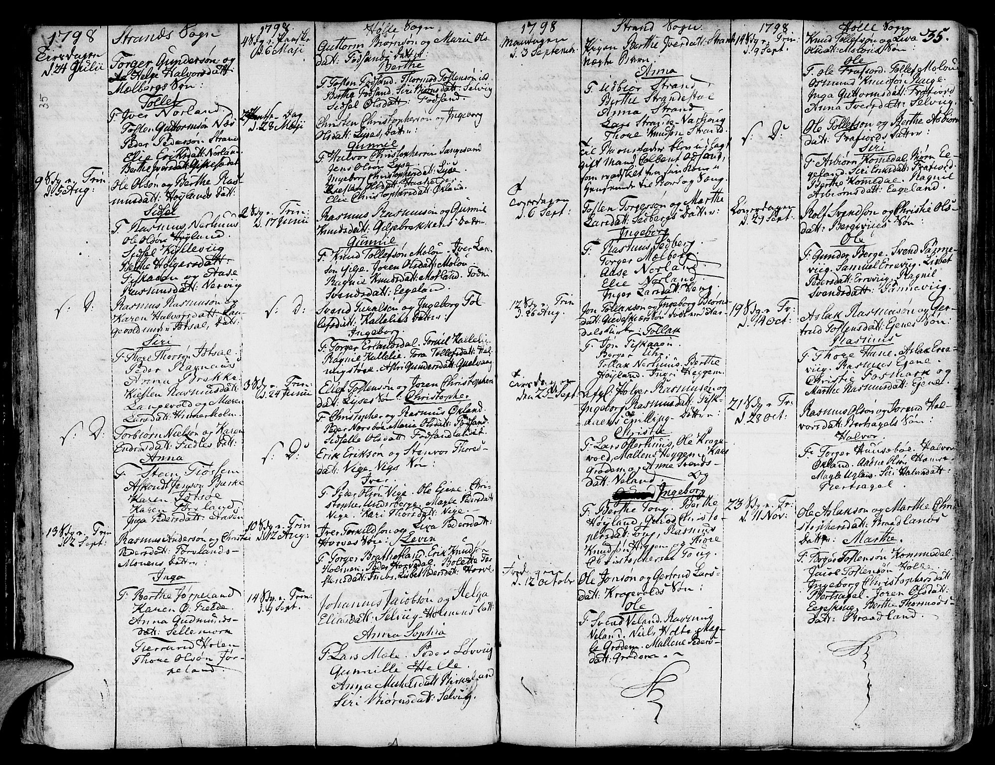 Strand sokneprestkontor, AV/SAST-A-101828/H/Ha/Haa/L0003: Parish register (official) no. A 3, 1769-1816, p. 35