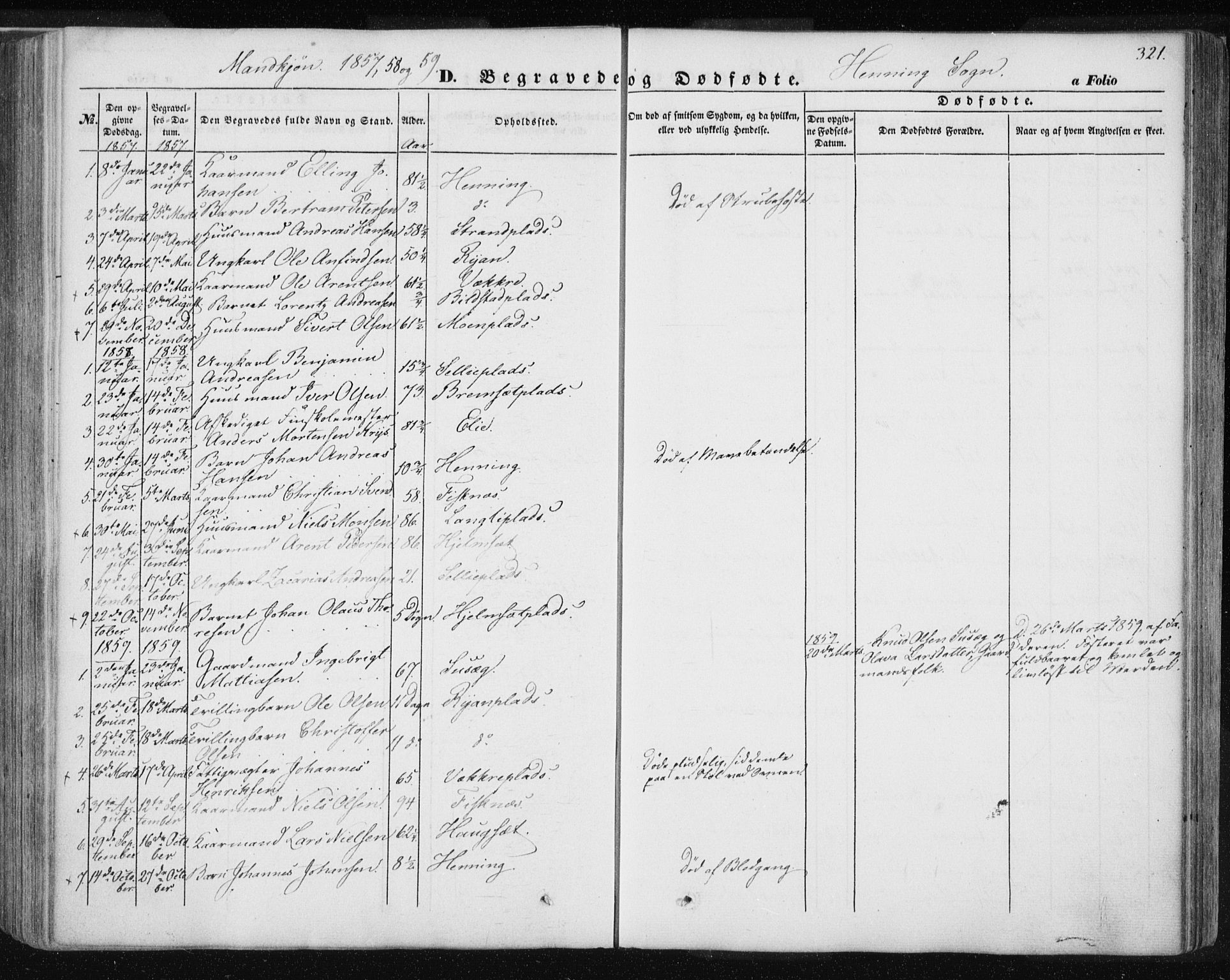 Ministerialprotokoller, klokkerbøker og fødselsregistre - Nord-Trøndelag, SAT/A-1458/735/L0342: Parish register (official) no. 735A07 /3, 1849-1862, p. 321