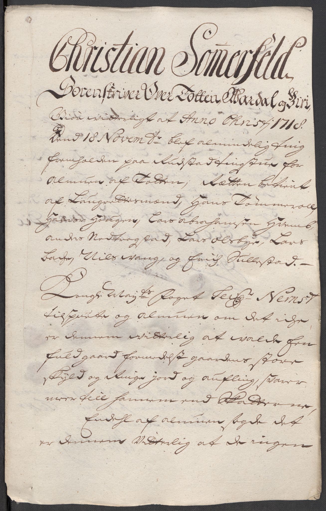 Rentekammeret inntil 1814, Reviderte regnskaper, Fogderegnskap, AV/RA-EA-4092/R18/L1320: Fogderegnskap Hadeland, Toten og Valdres, 1718, p. 202