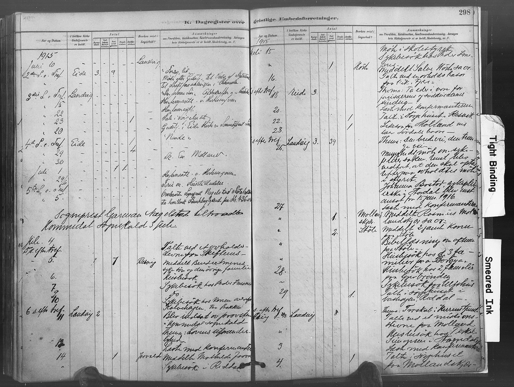 Hommedal sokneprestkontor, AV/SAK-1111-0023/F/Fa/Fab/L0006: Parish register (official) no. A 6, 1878-1897, p. 298