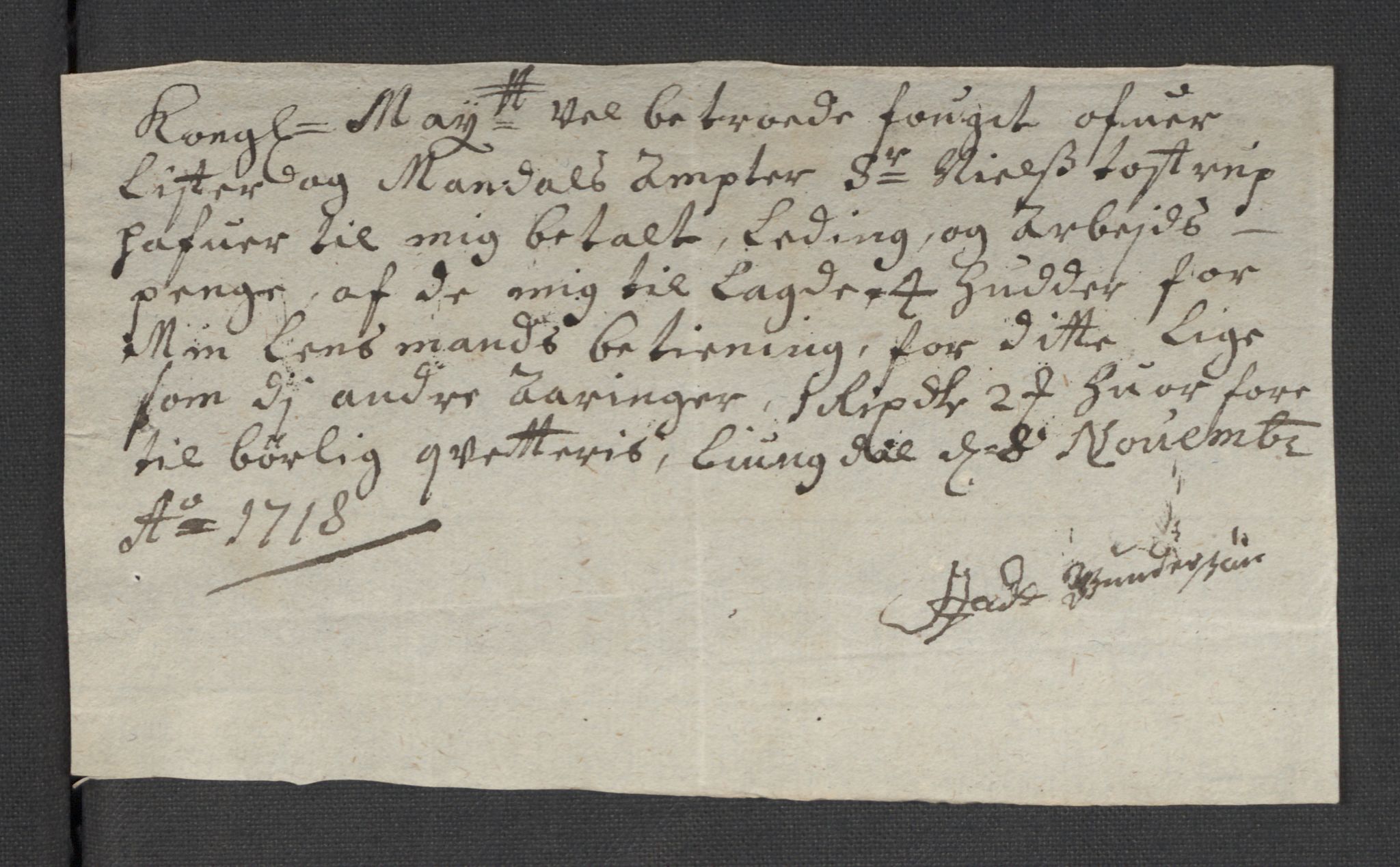 Rentekammeret inntil 1814, Reviderte regnskaper, Fogderegnskap, AV/RA-EA-4092/R43/L2563: Fogderegnskap Lista og Mandal, 1718, p. 354