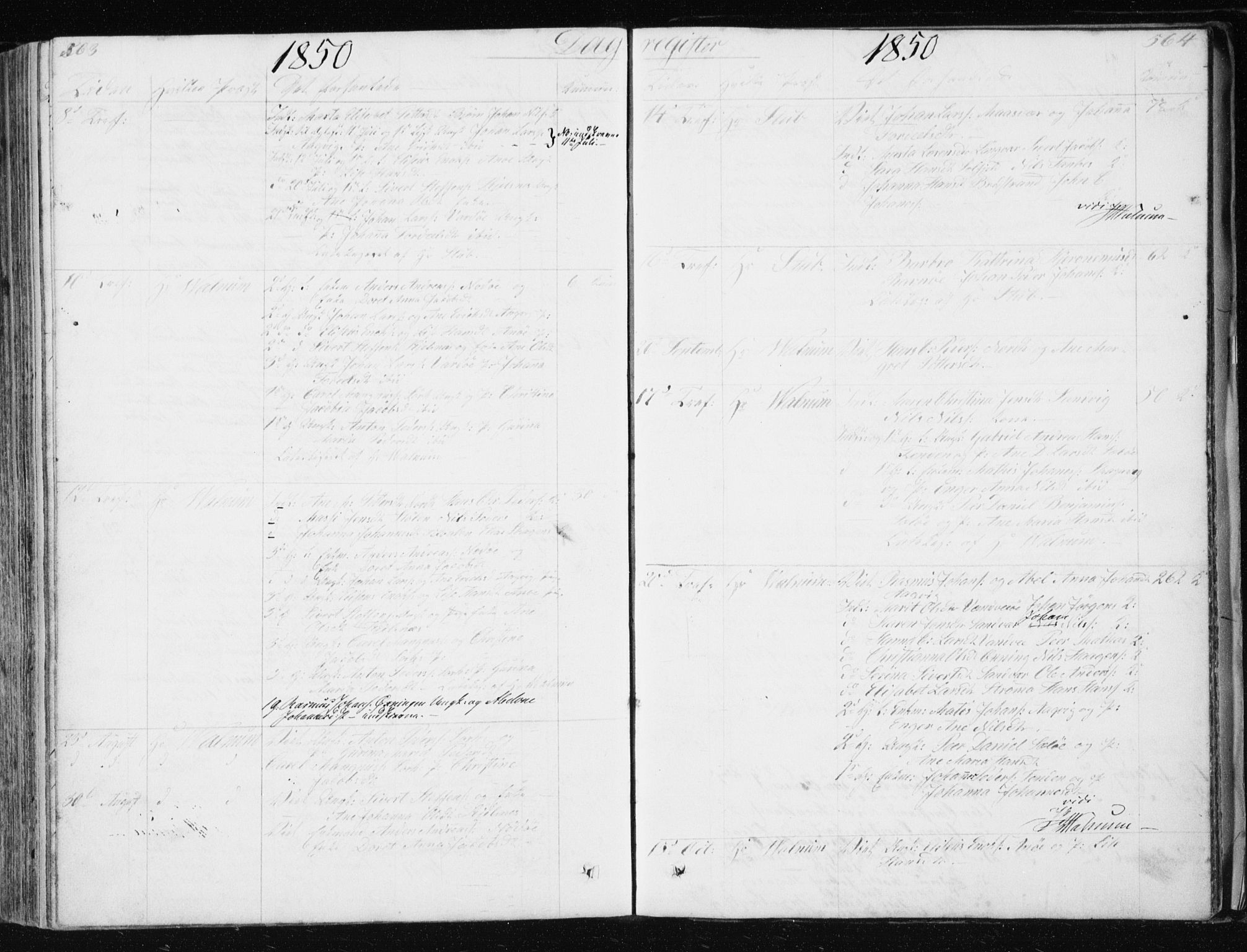 Ministerialprotokoller, klokkerbøker og fødselsregistre - Nordland, SAT/A-1459/834/L0511: Parish register (copy) no. 834C02, 1848-1862, p. 563-564