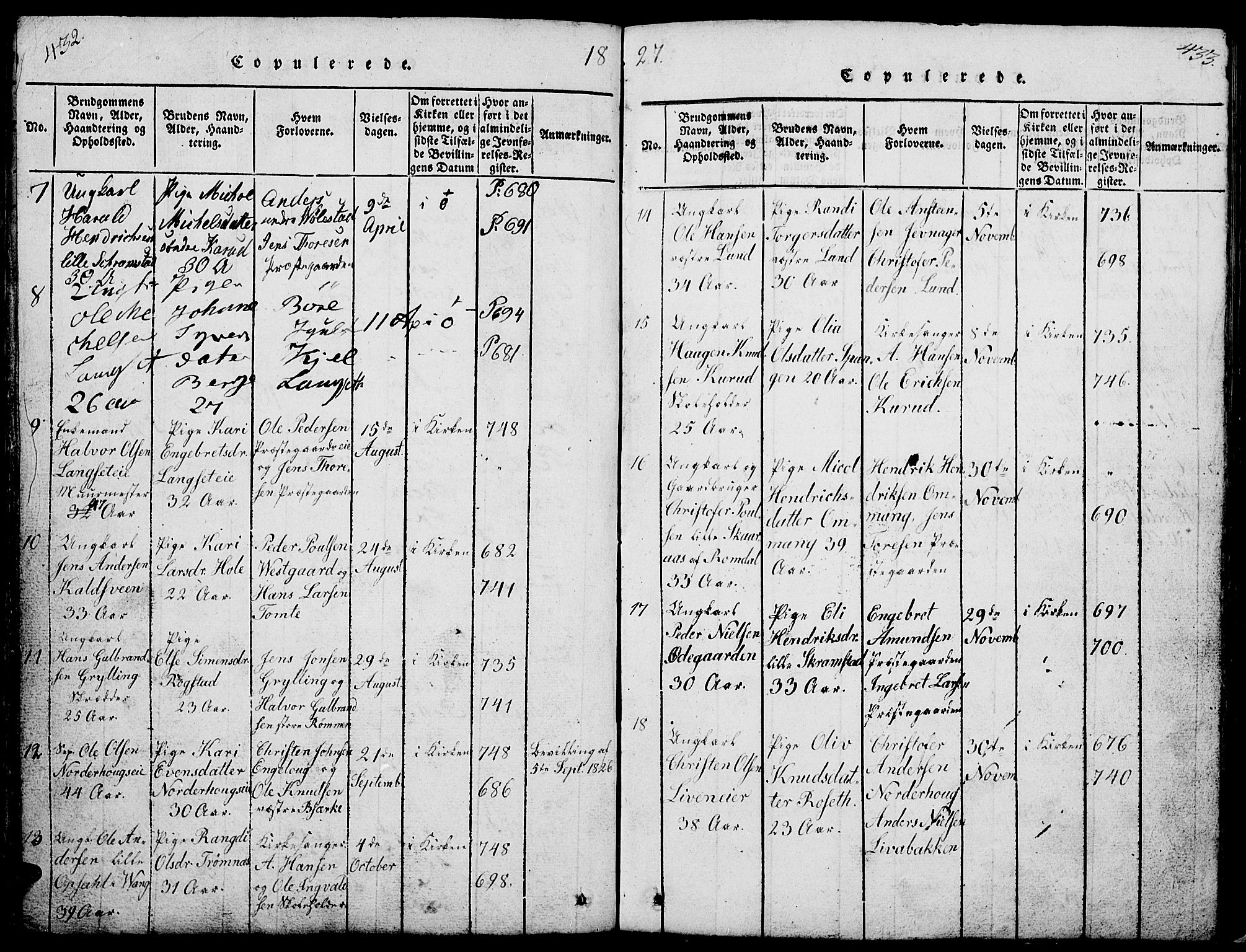 Løten prestekontor, AV/SAH-PREST-022/L/La/L0001: Parish register (copy) no. 1, 1812-1832, p. 432-433