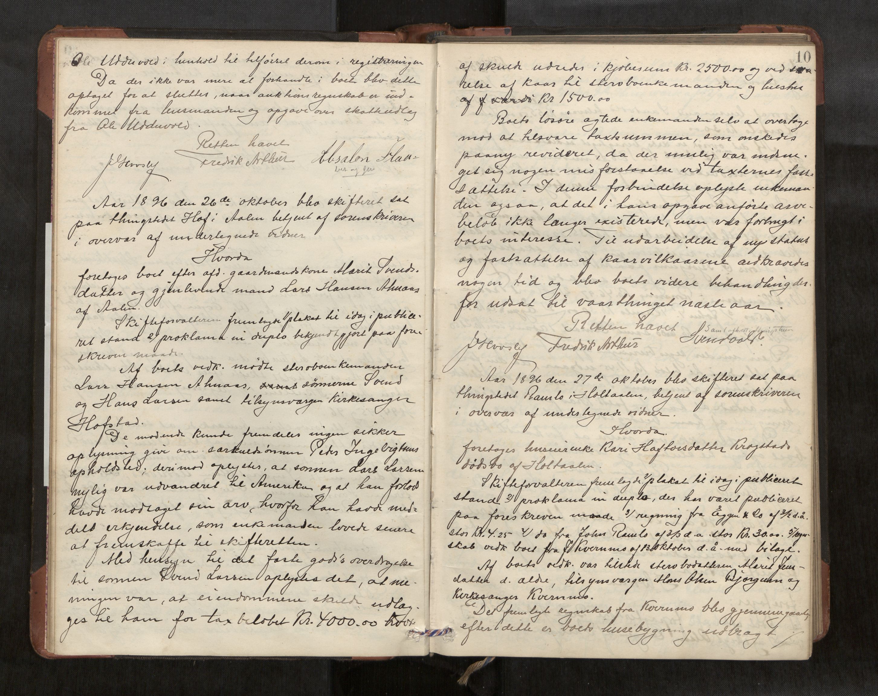 Gauldal sorenskriveri, AV/SAT-A-0014/1/3/3B/L0004: Skiftebehandlingsprotokoll, 1896-1905, p. 10