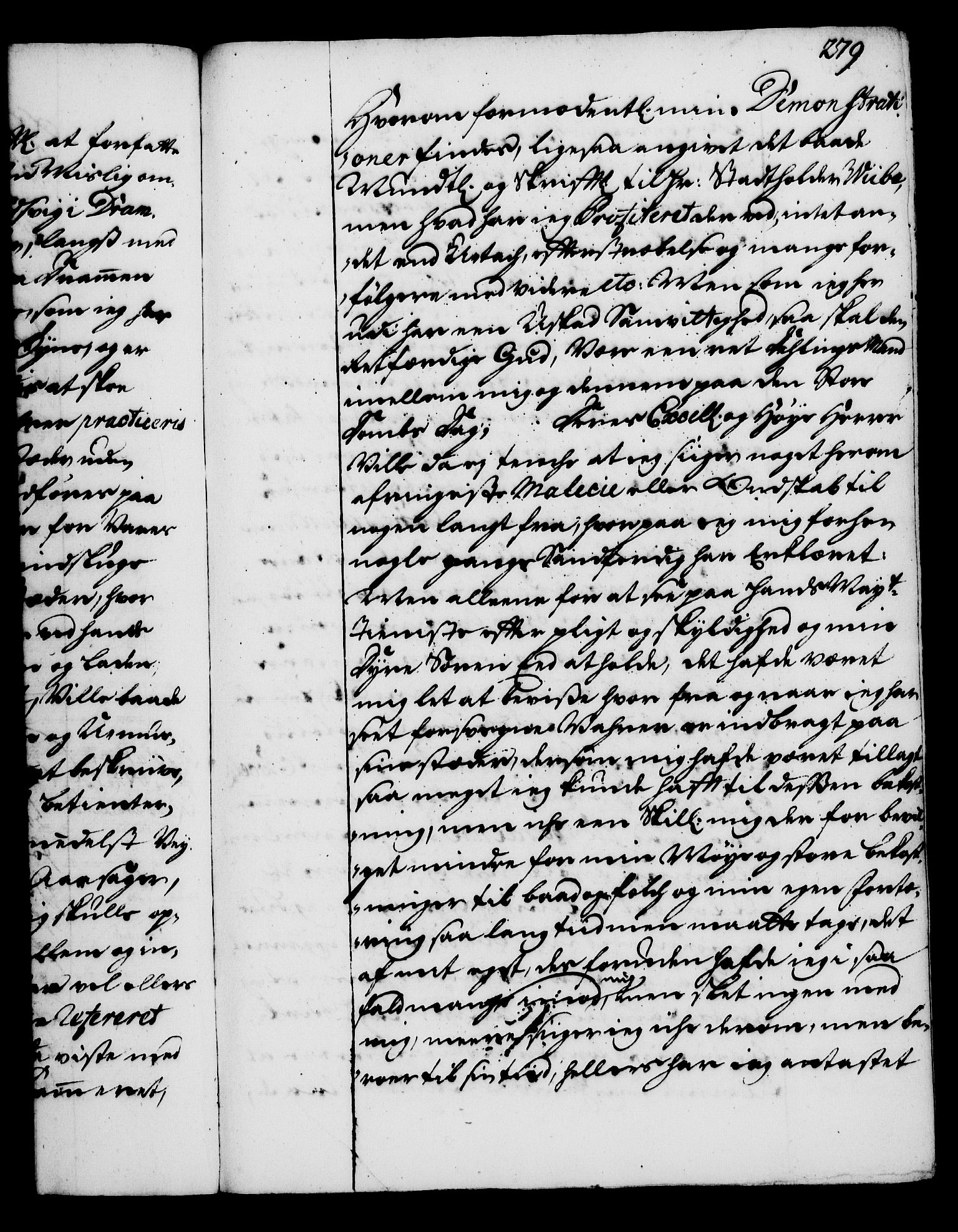 Rentekammeret, Kammerkanselliet, AV/RA-EA-3111/G/Gg/Gga/L0002: Norsk ekspedisjonsprotokoll med register (merket RK 53.2), 1723-1727, p. 279