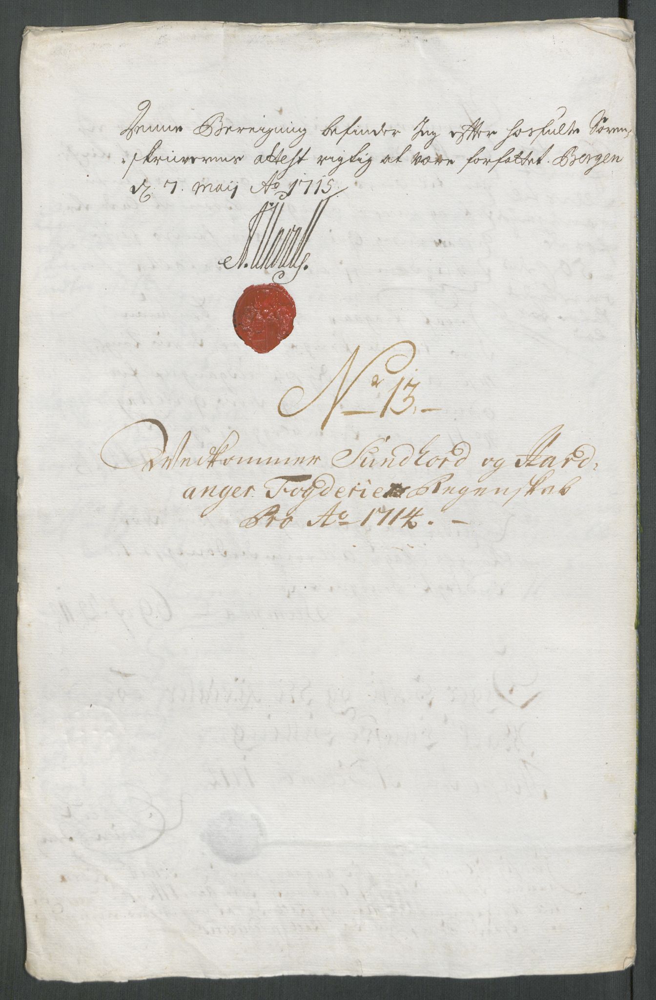 Rentekammeret inntil 1814, Reviderte regnskaper, Fogderegnskap, AV/RA-EA-4092/R48/L2990: Fogderegnskap Sunnhordland og Hardanger, 1714, p. 166