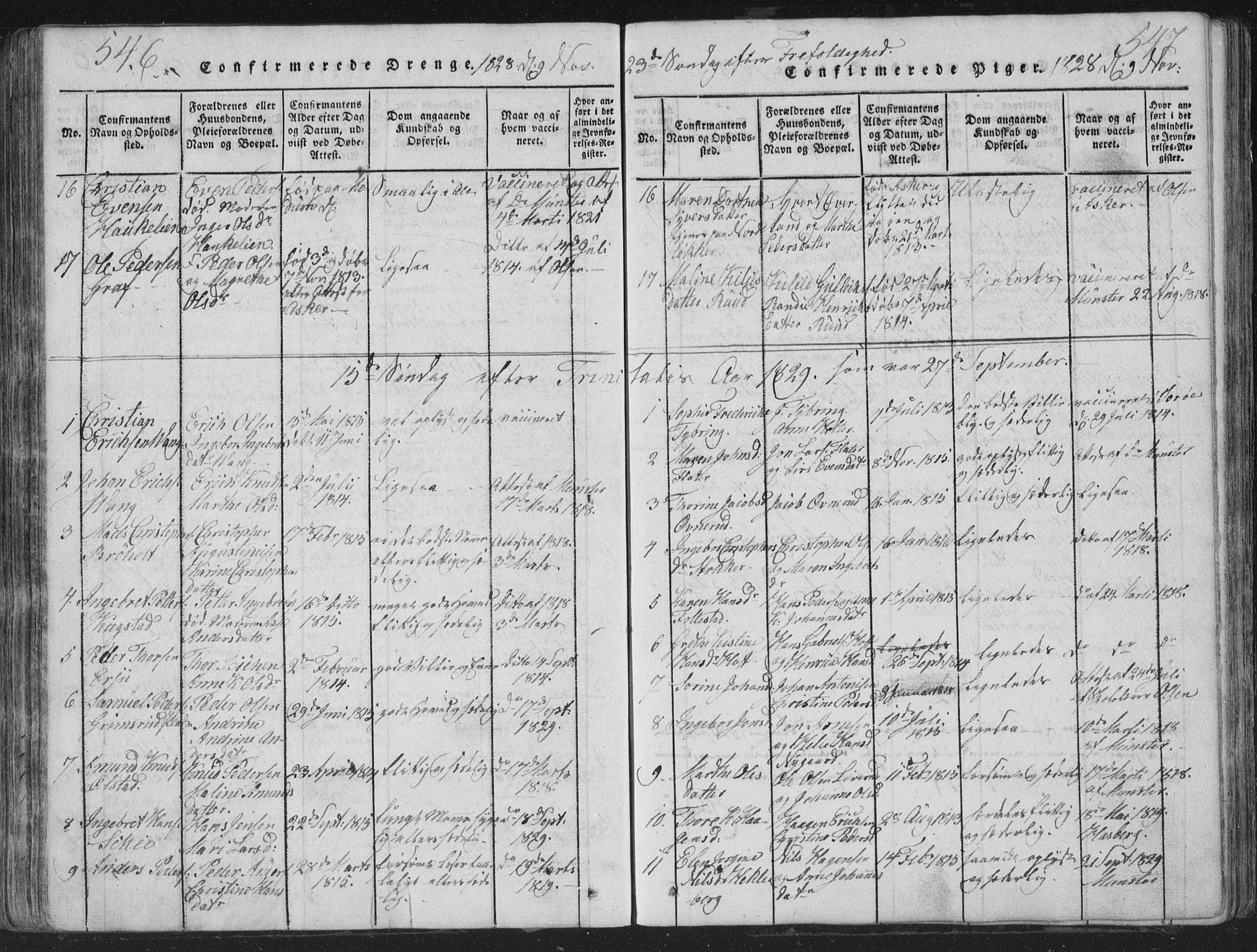Røyken kirkebøker, SAKO/A-241/G/Ga/L0003: Parish register (copy) no. 3, 1814-1856, p. 546-547