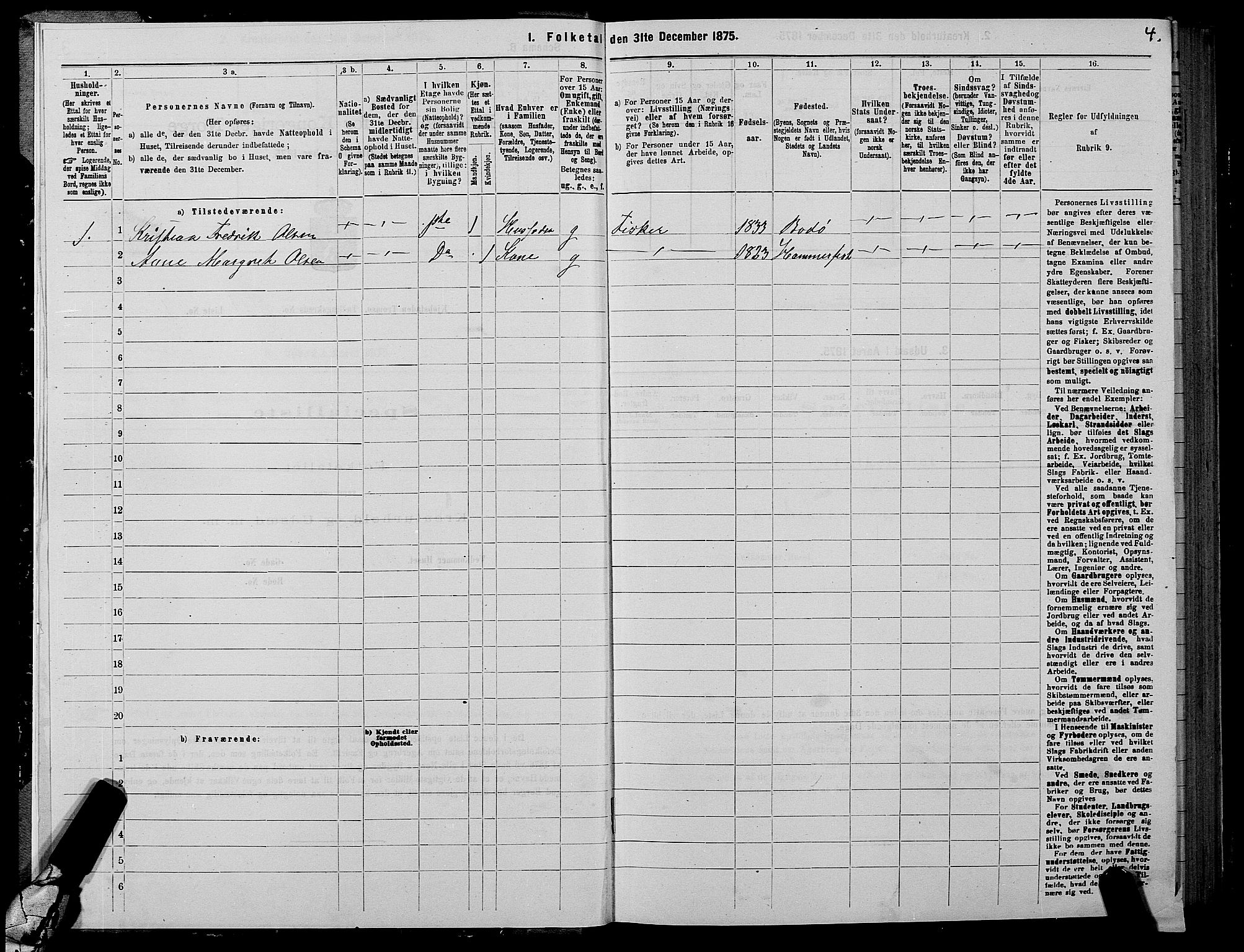 SATØ, 1875 census for 1902P Tromsø, 1875, p. 1004