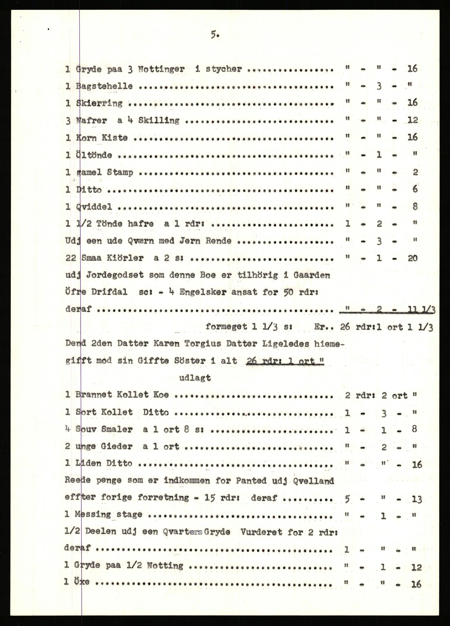 Statsarkivet i Stavanger, SAST/A-101971/03/Y/Yj/L0014: Avskrifter sortert etter gårdsnanv: Dalve - Dyrland, 1750-1930, p. 580