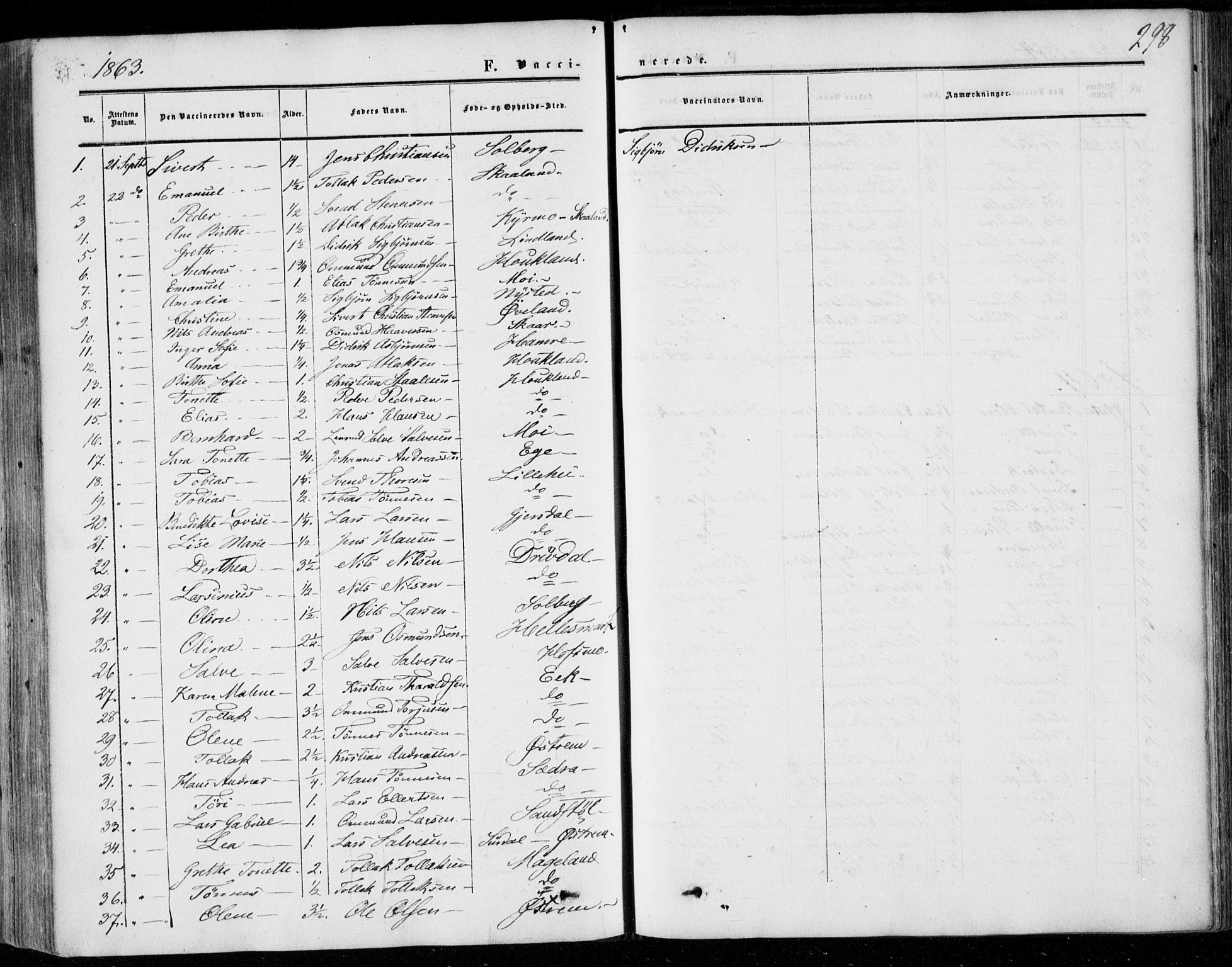 Lund sokneprestkontor, AV/SAST-A-101809/S06/L0009: Parish register (official) no. A 8, 1853-1877, p. 298