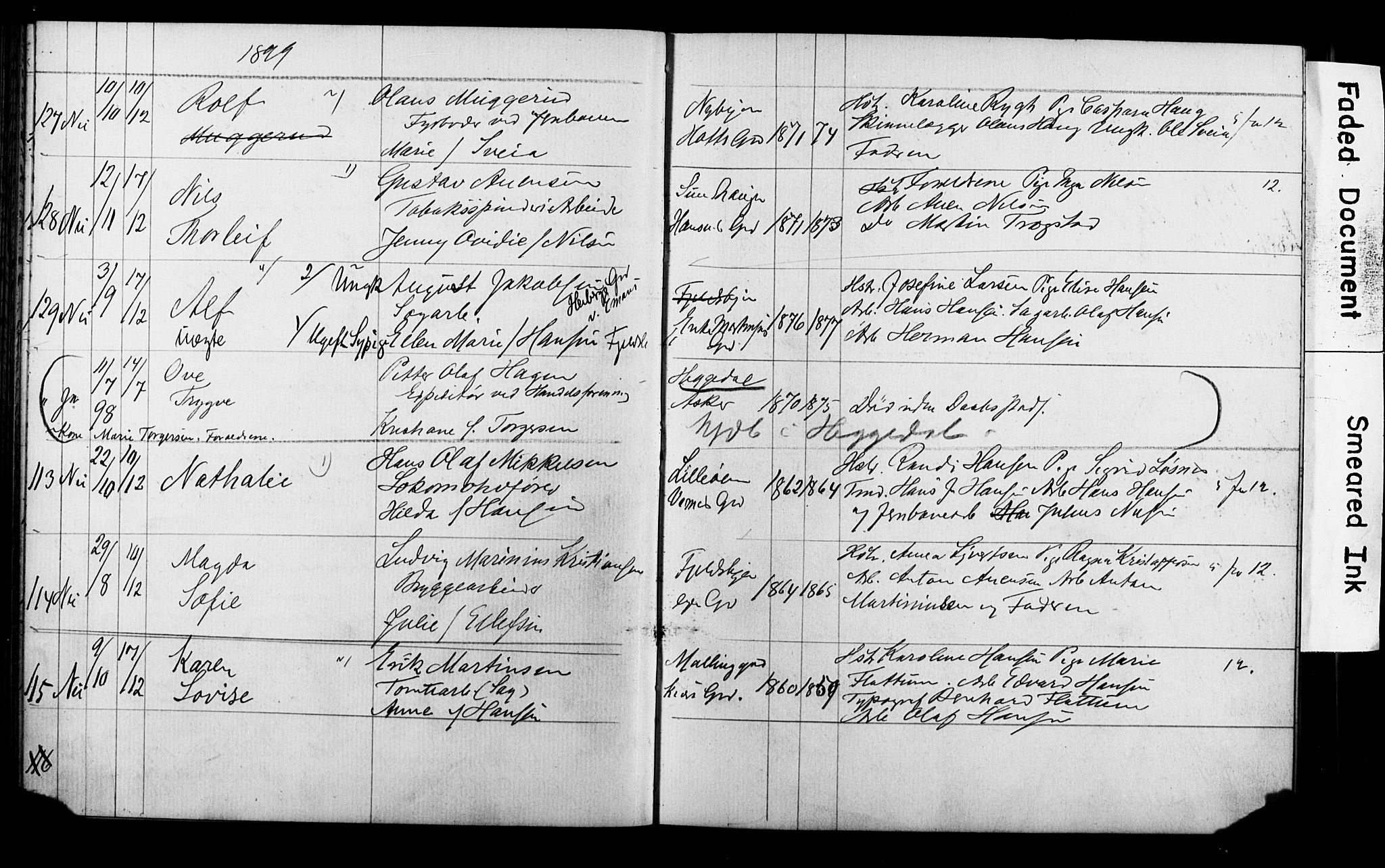 Strømsø kirkebøker, AV/SAKO-A-246/Y/Ya/L0005: Parish register draft no. I 5, 1897-1903