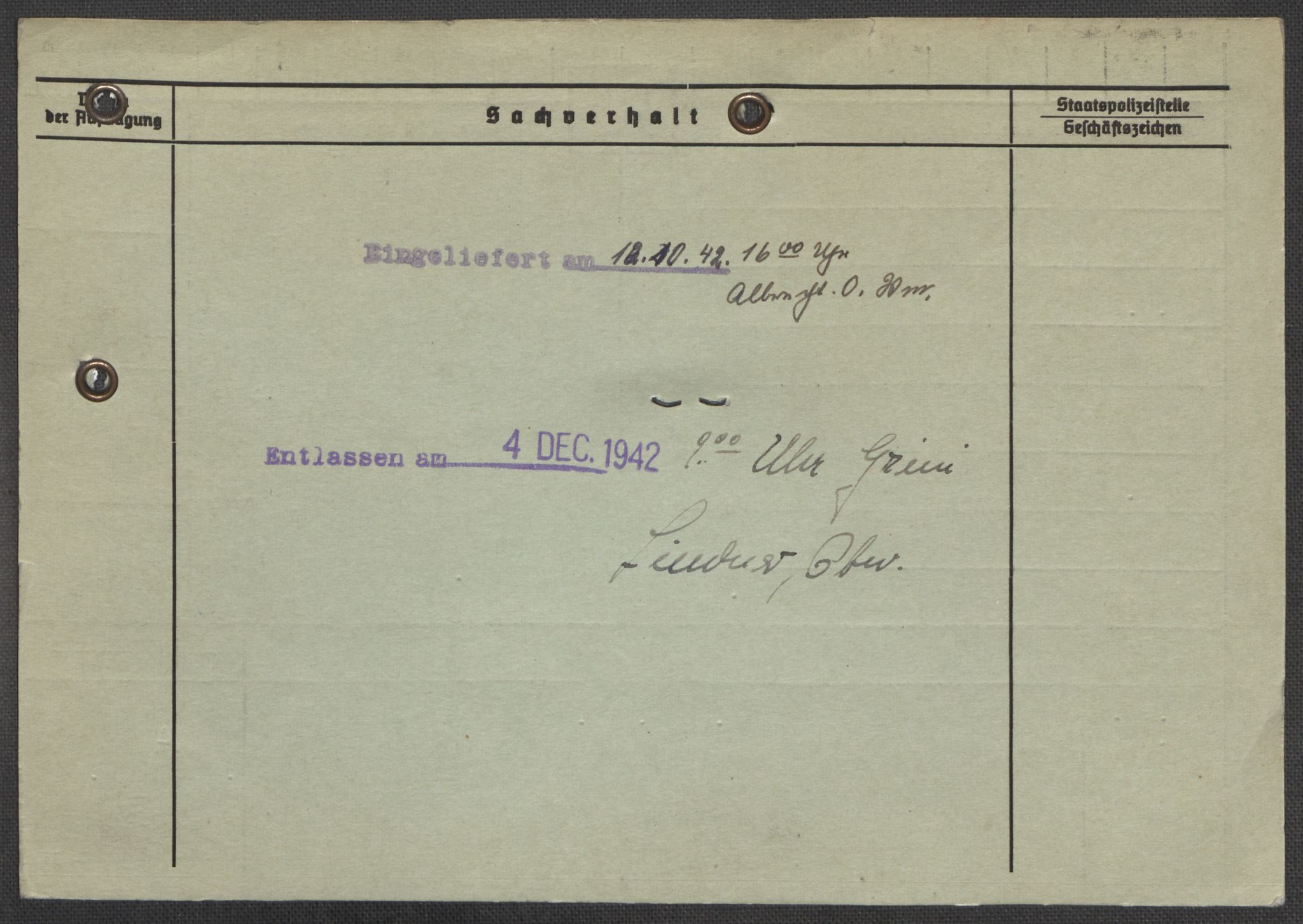 Befehlshaber der Sicherheitspolizei und des SD, AV/RA-RAFA-5969/E/Ea/Eaa/L0010: Register over norske fanger i Møllergata 19: Sø-Å, 1940-1945, p. 969