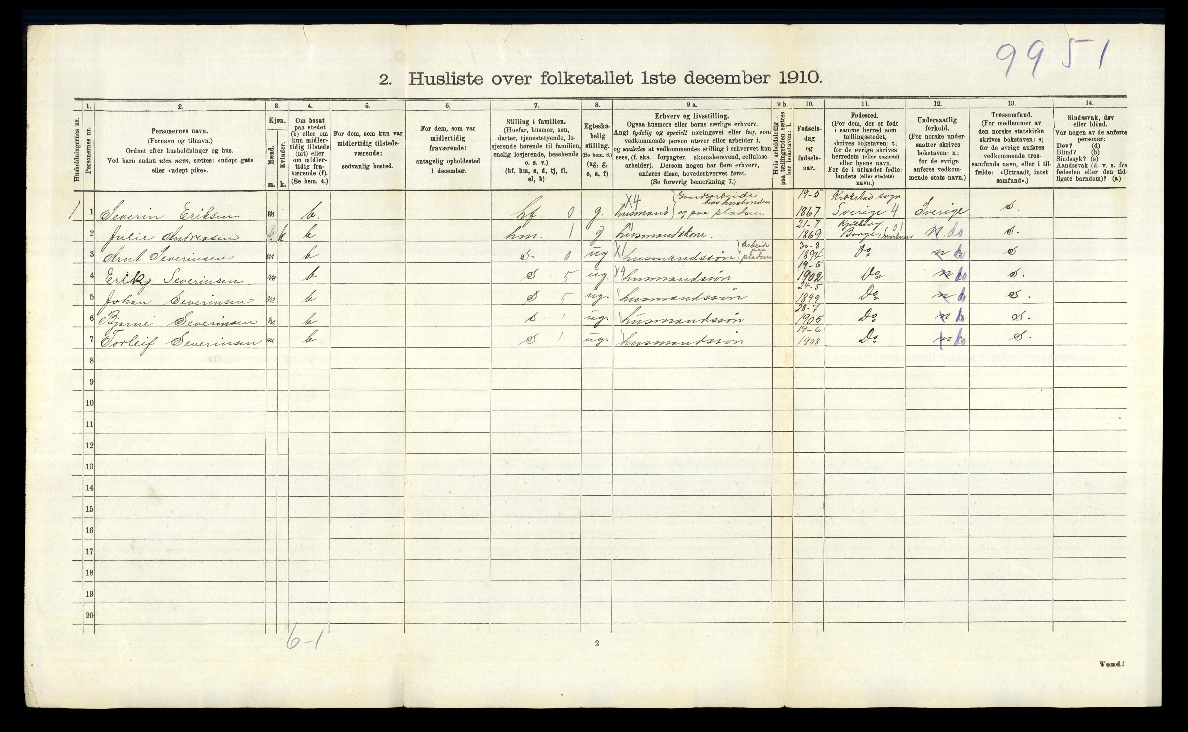 RA, 1910 census for Skjeberg, 1910, p. 1401