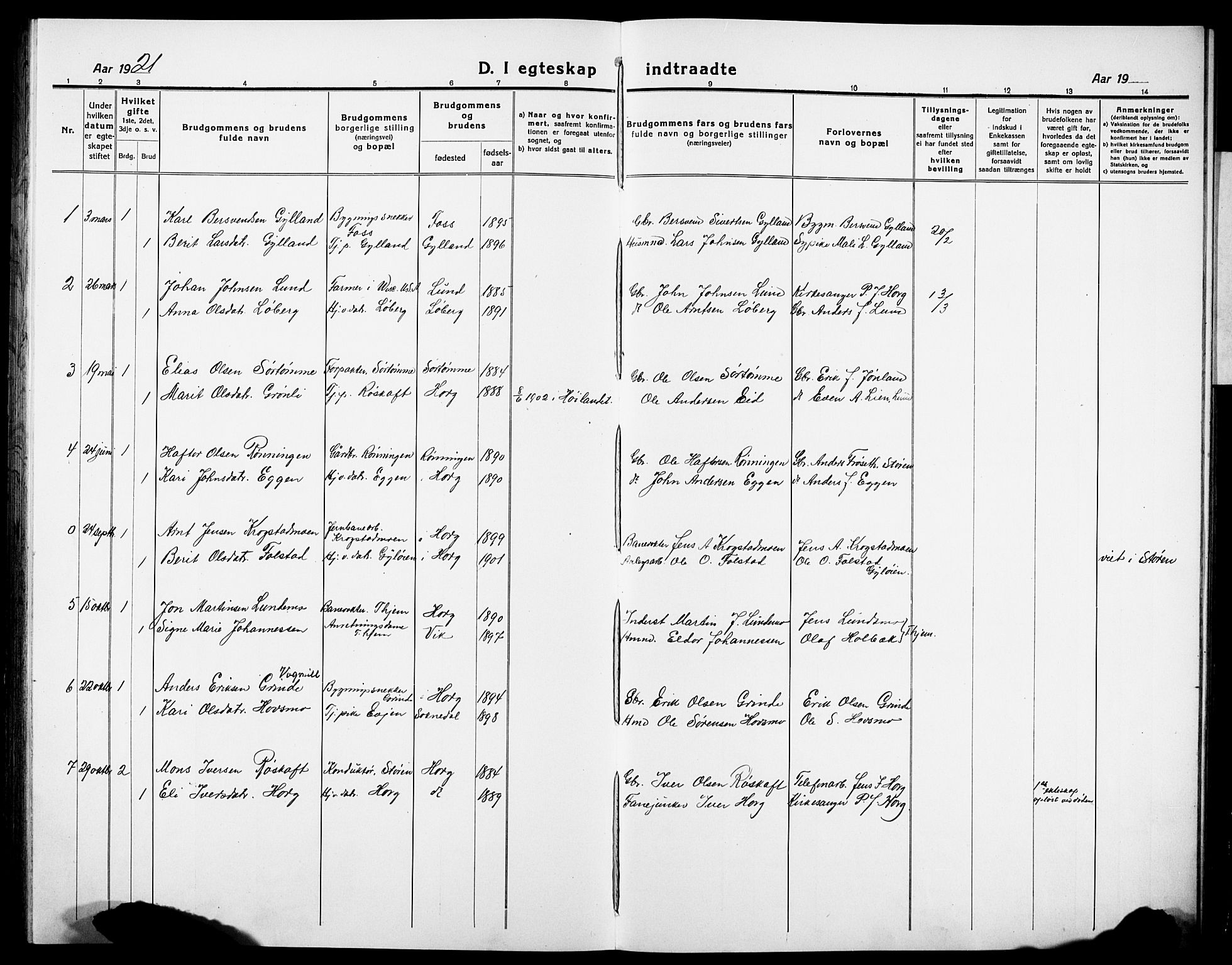 Ministerialprotokoller, klokkerbøker og fødselsregistre - Sør-Trøndelag, SAT/A-1456/692/L1113: Parish register (copy) no. 692C08, 1918-1932