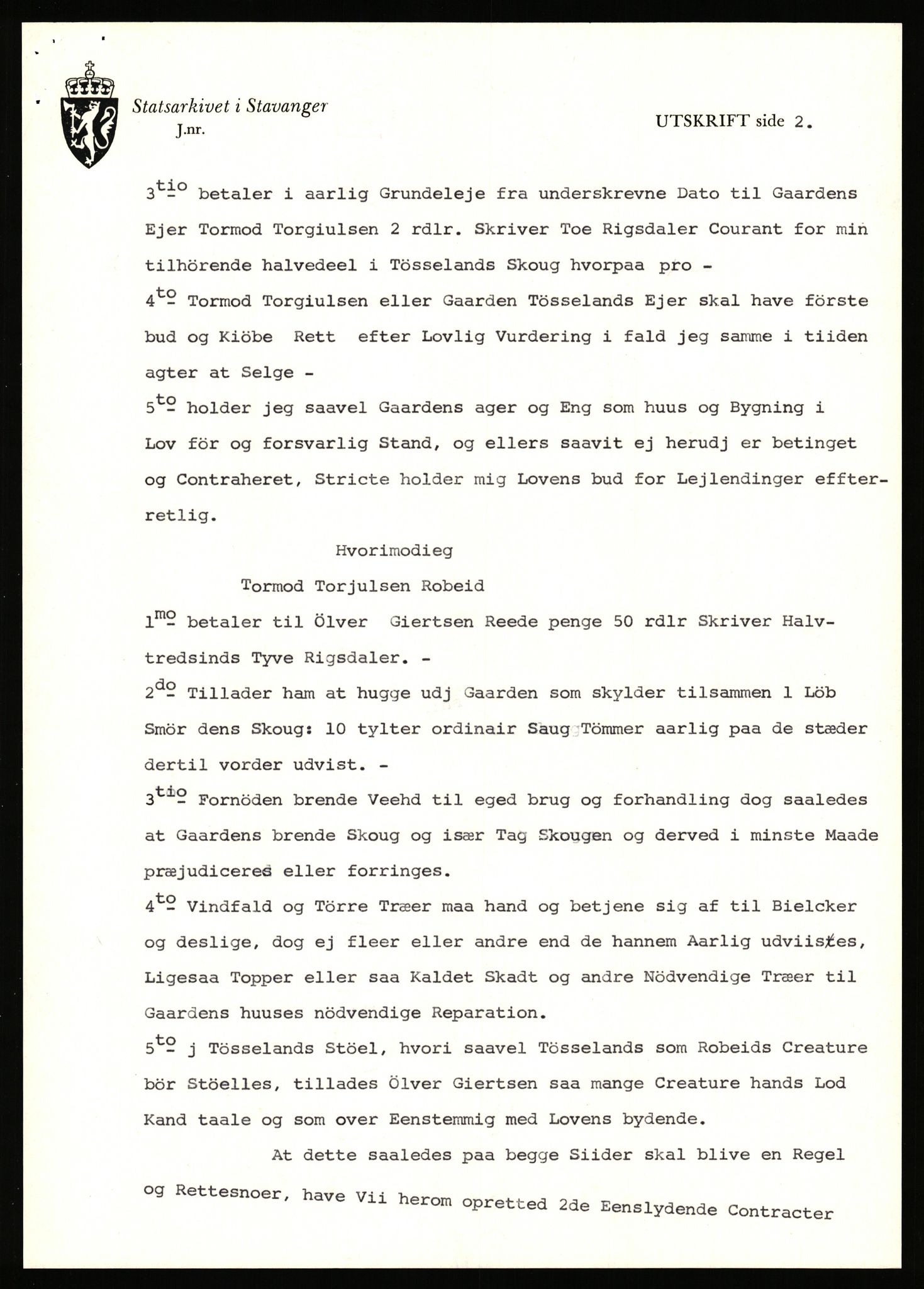 Statsarkivet i Stavanger, AV/SAST-A-101971/03/Y/Yj/L0069: Avskrifter sortert etter gårdsnavn: Riske - Rosland store, 1750-1930, p. 515