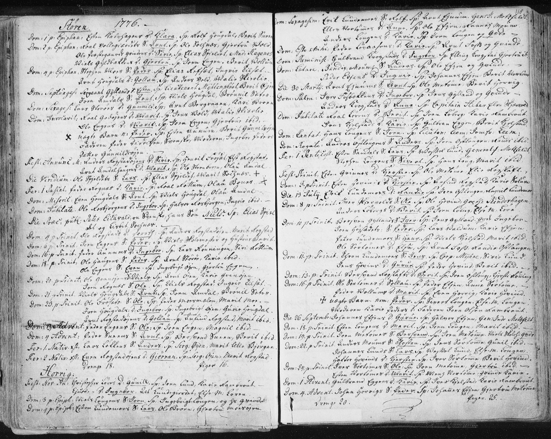 Ministerialprotokoller, klokkerbøker og fødselsregistre - Sør-Trøndelag, SAT/A-1456/687/L0991: Parish register (official) no. 687A02, 1747-1790, p. 118