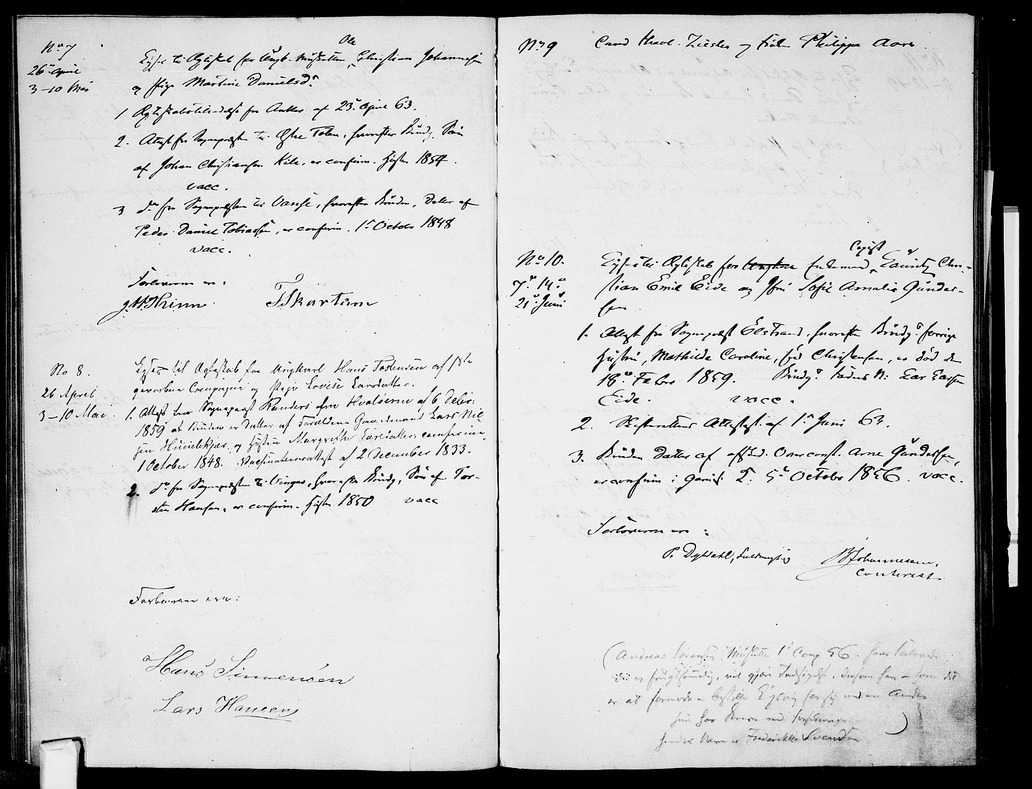 Garnisonsmenigheten Kirkebøker, AV/SAO-A-10846/H/Ha/L0006: Banns register no. I 6, 1856-1872